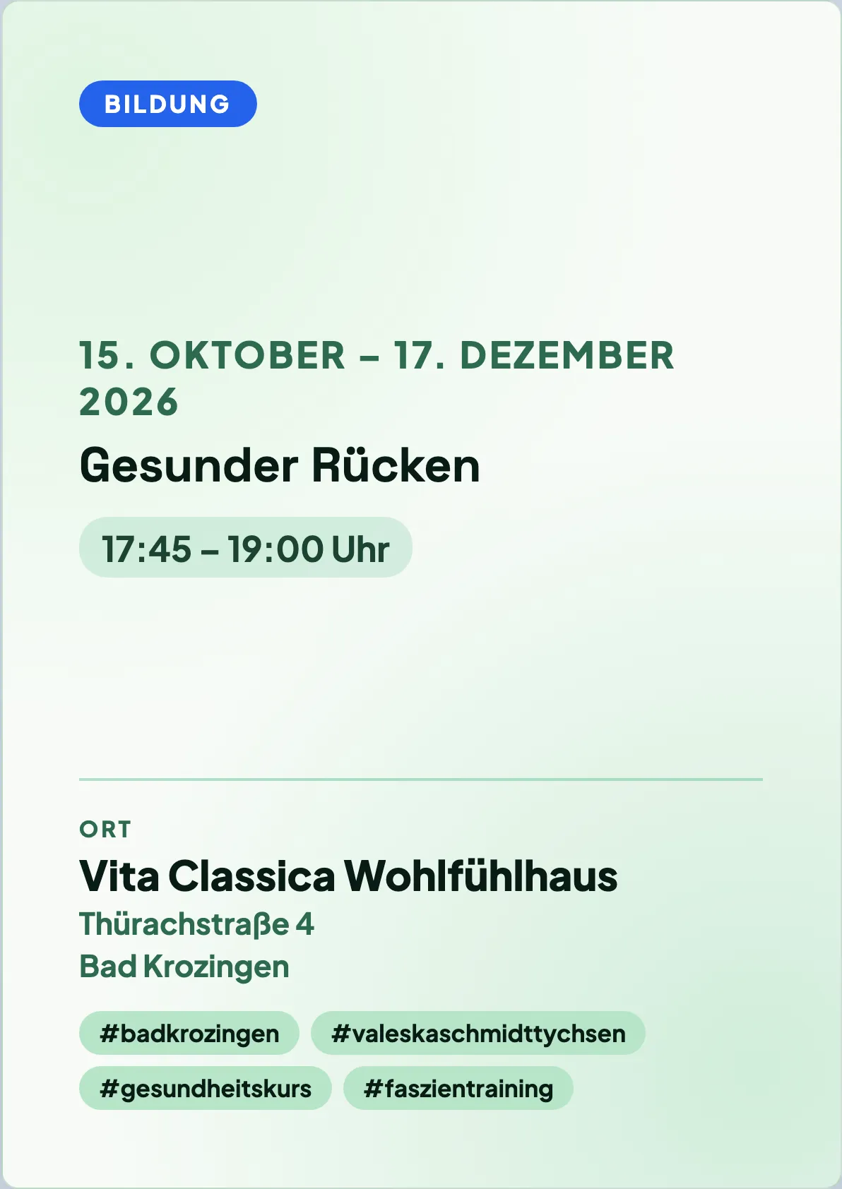 Veranstaltungsflyer
