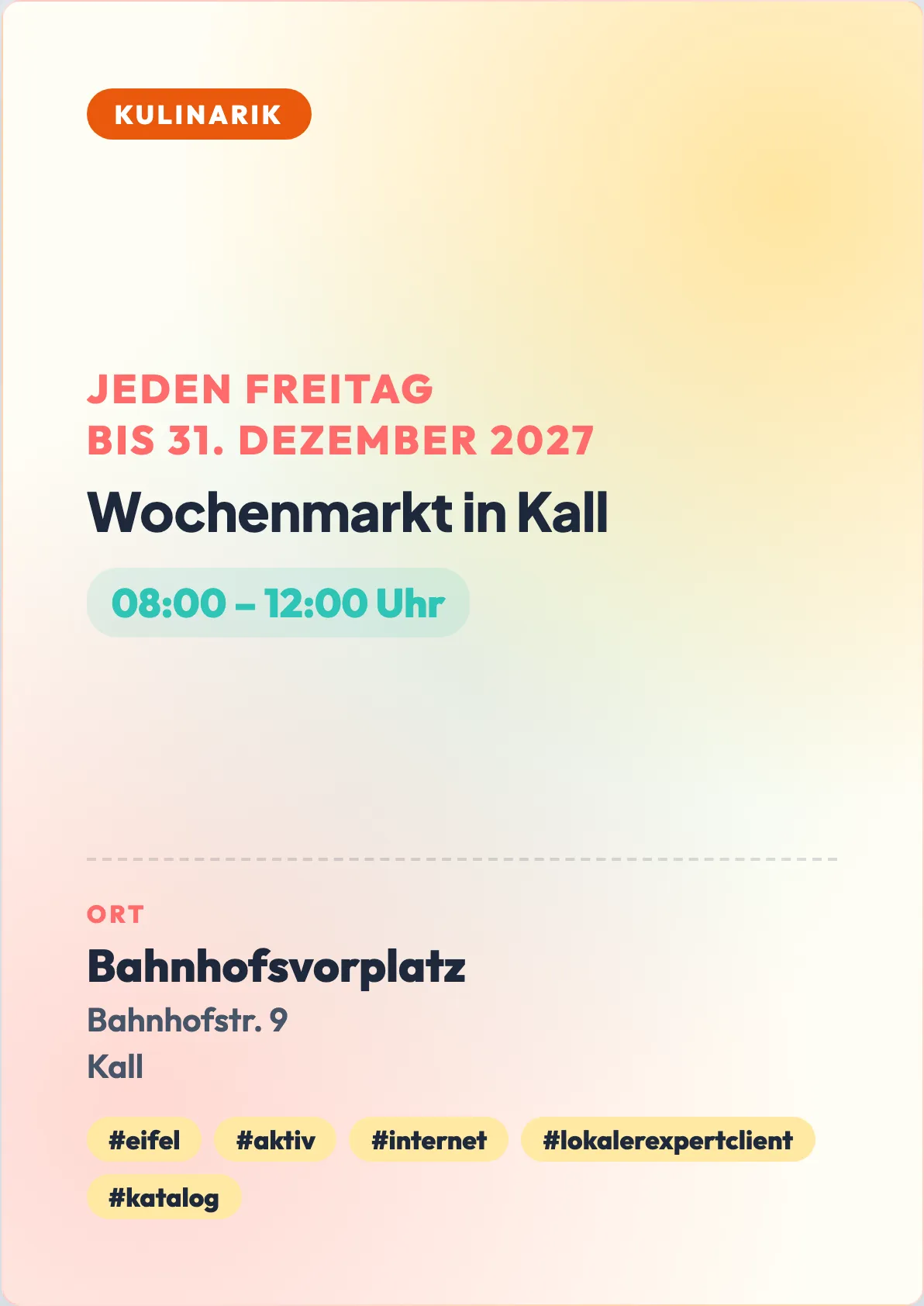 Veranstaltungsflyer