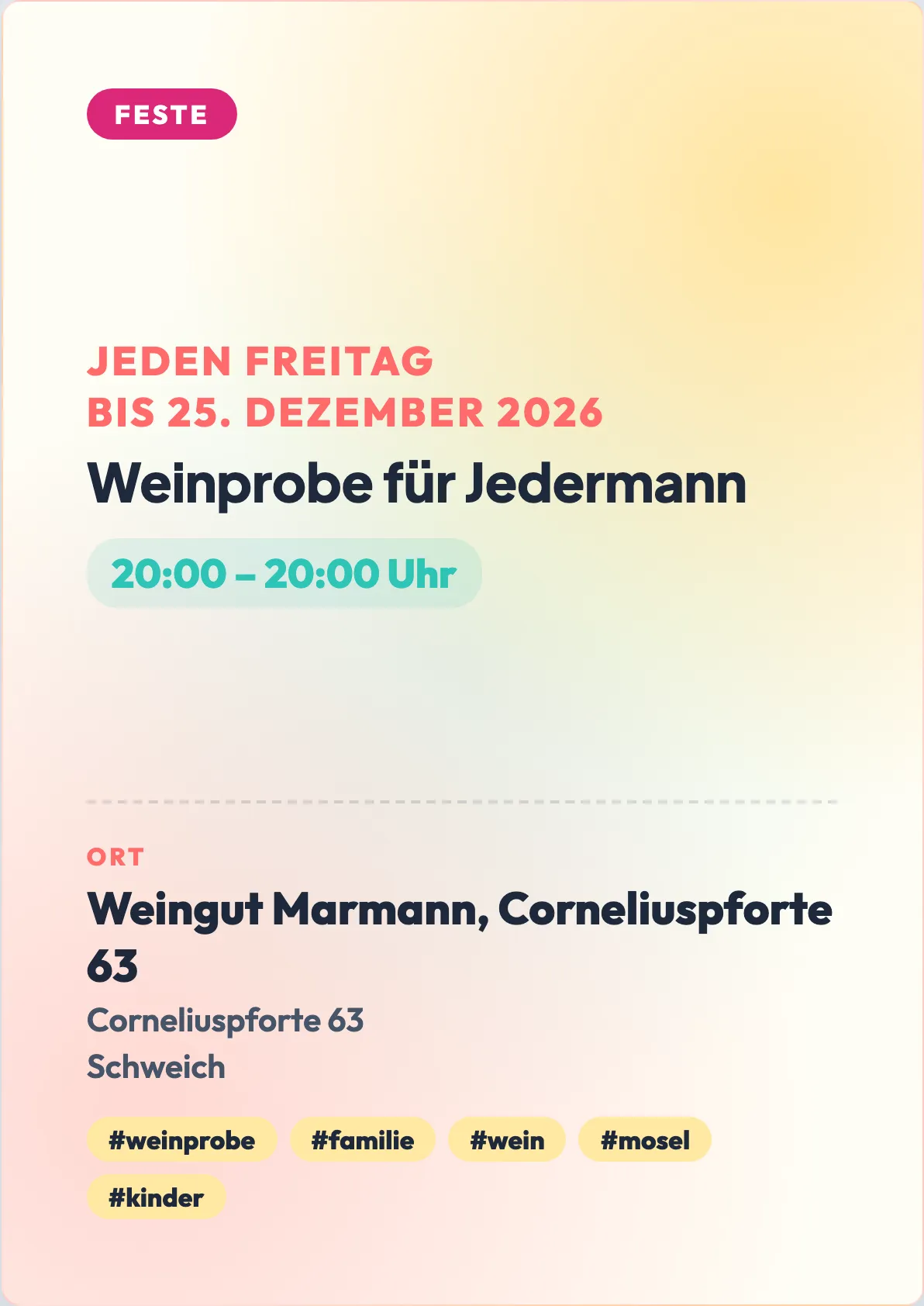 Veranstaltungsflyer