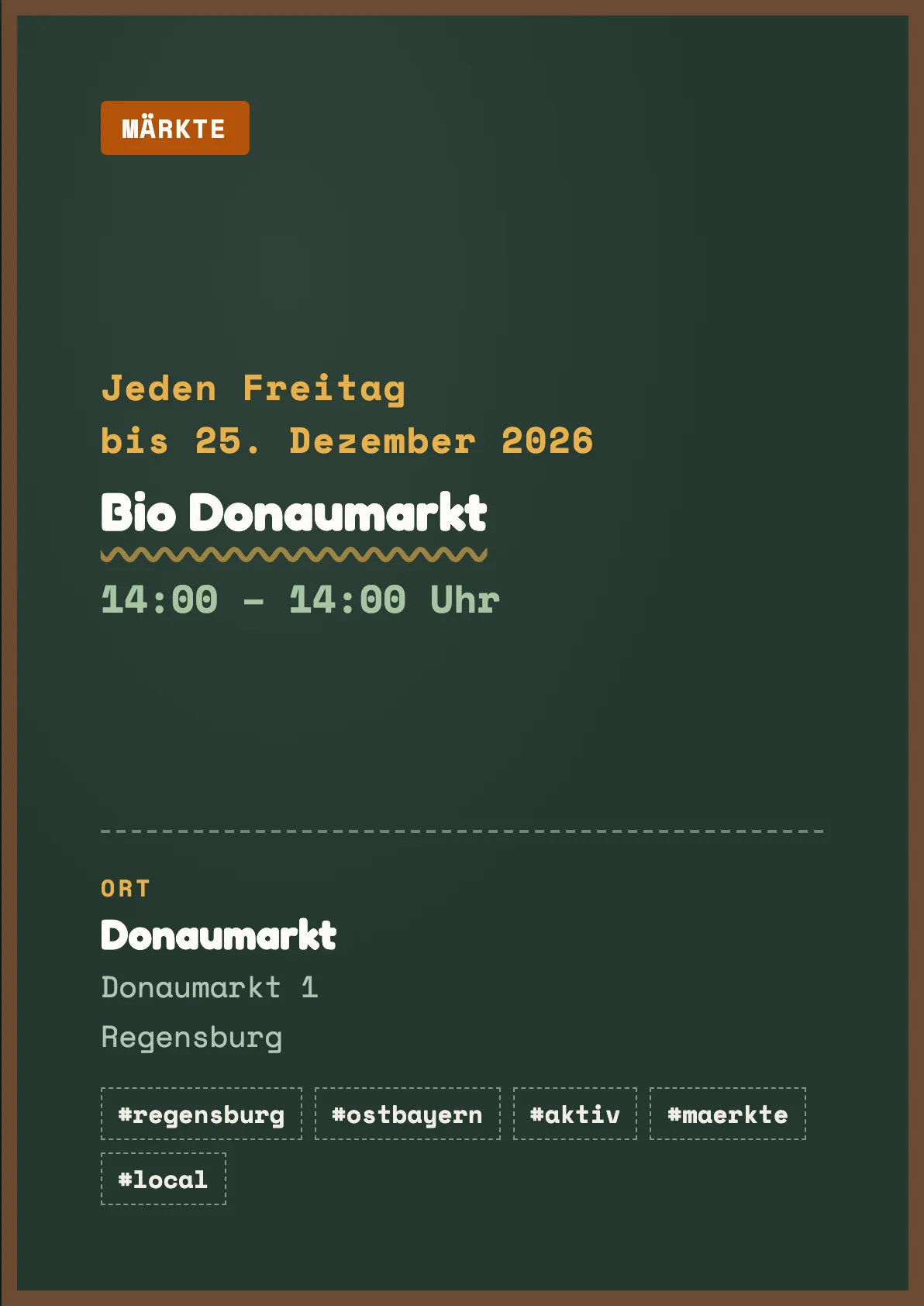Veranstaltungsflyer