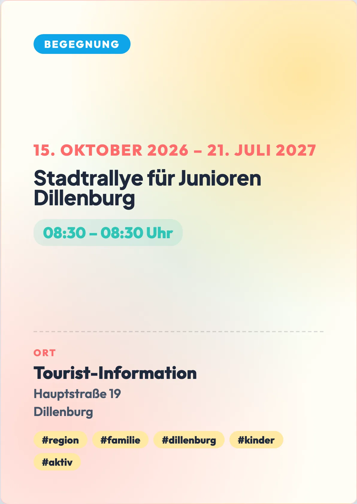 Veranstaltungsflyer