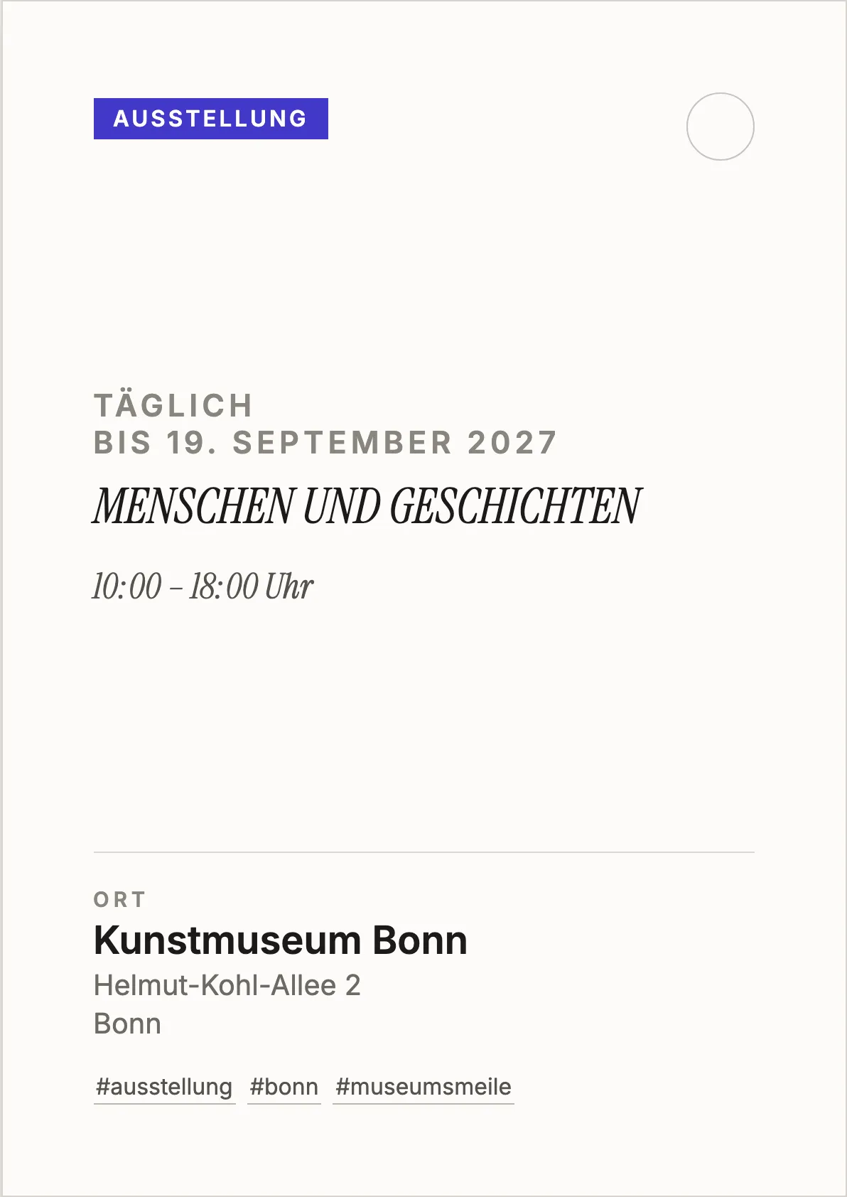 Veranstaltungsflyer