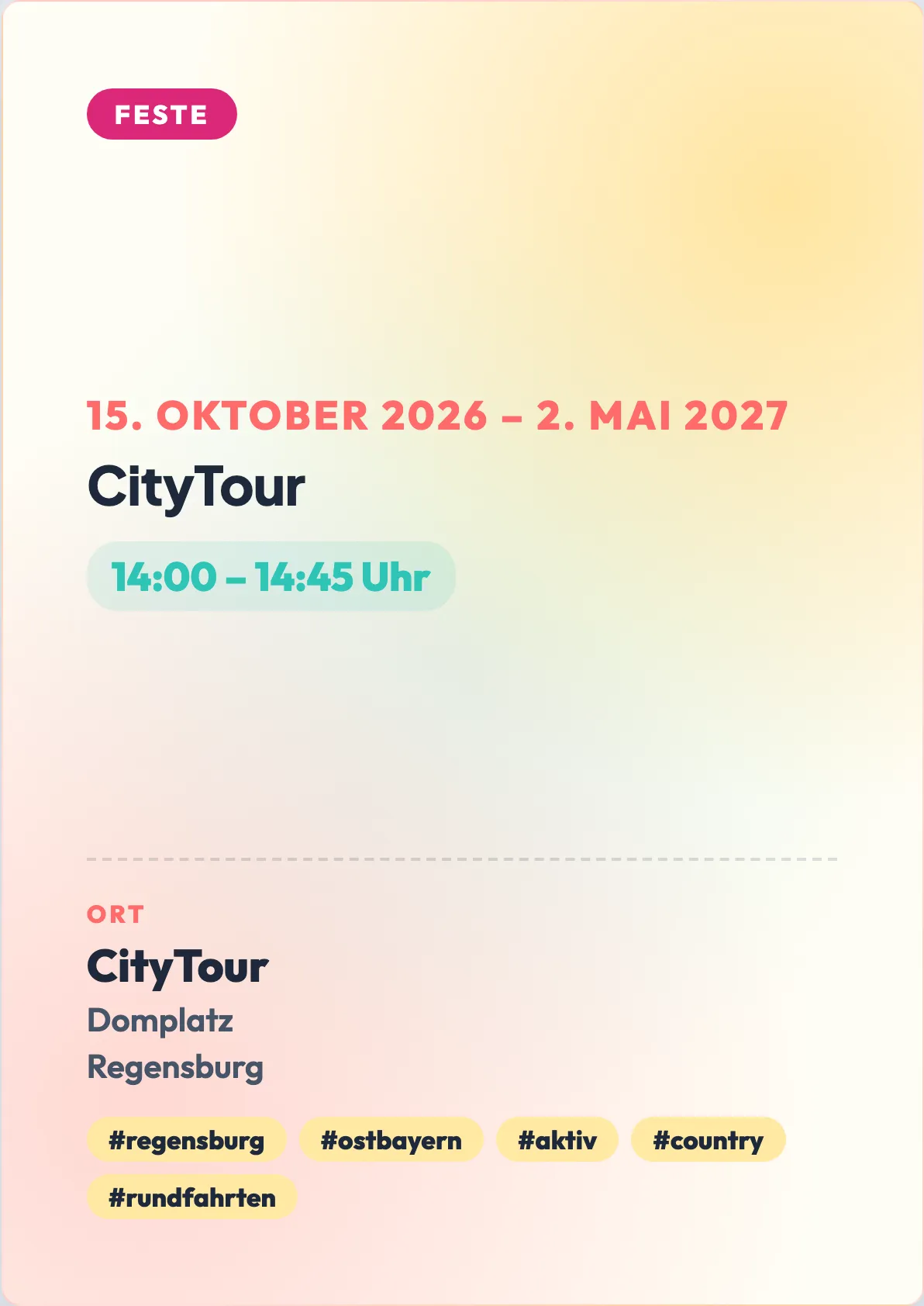 Veranstaltungsflyer