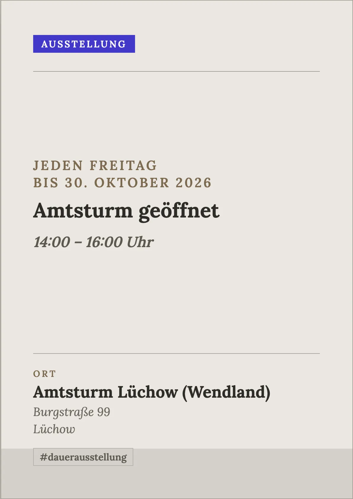 Veranstaltungsflyer
