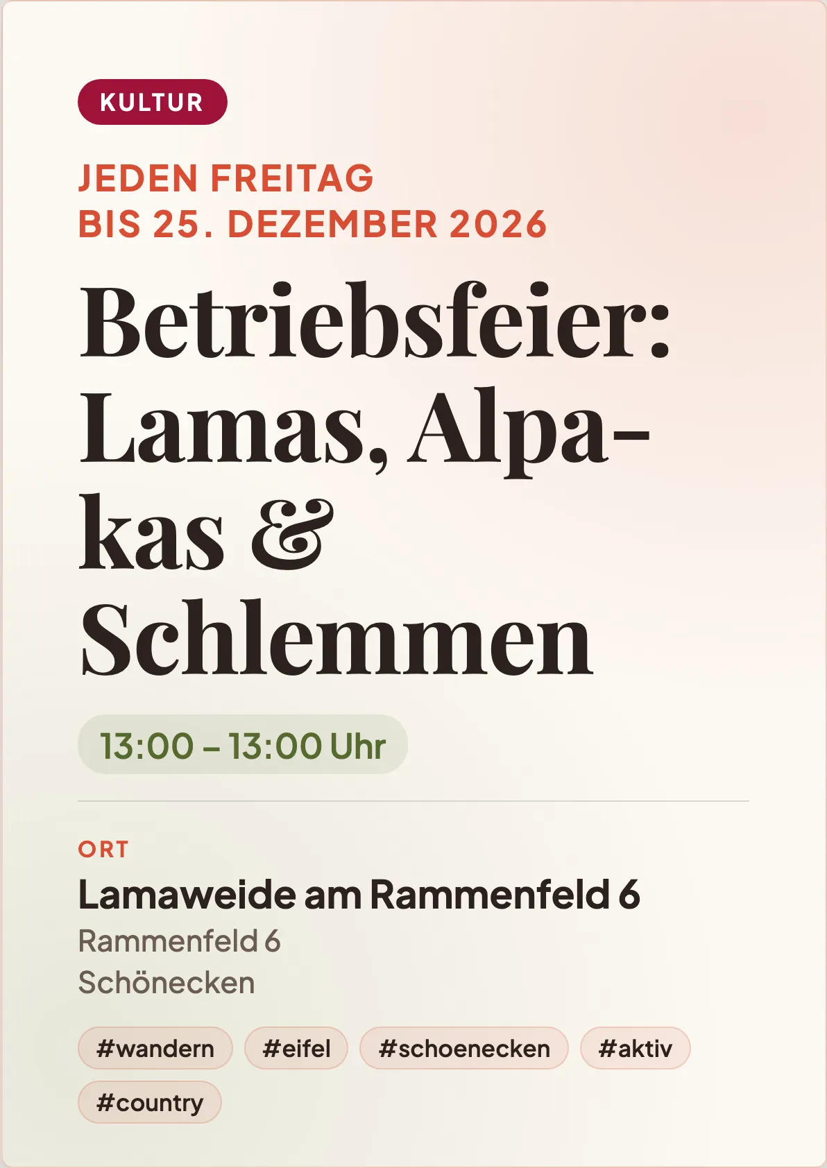 Veranstaltungsflyer