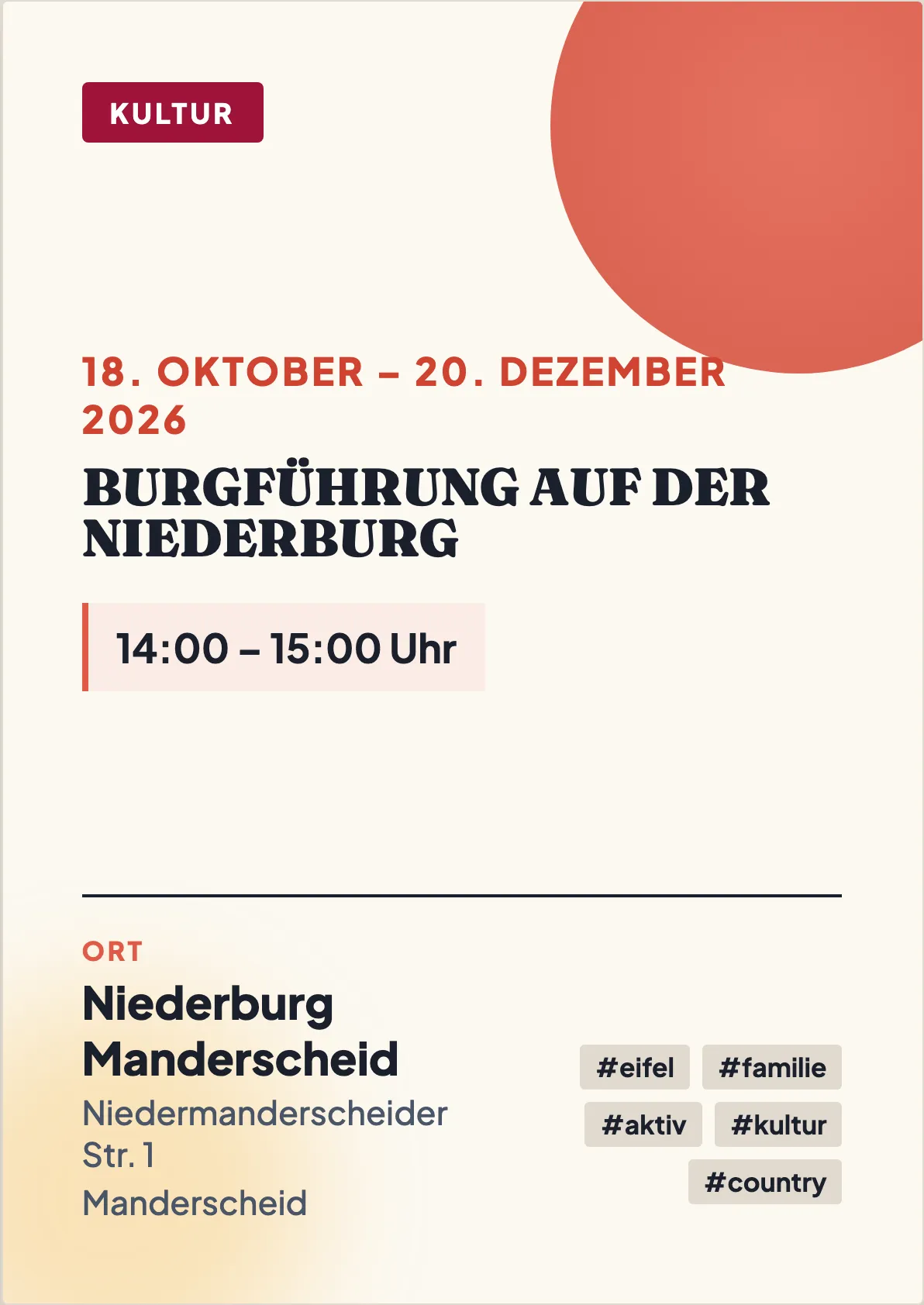 Veranstaltungsflyer