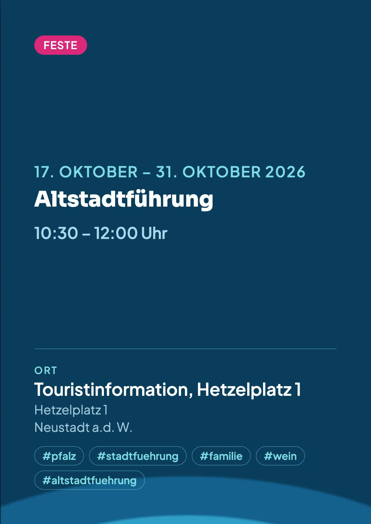 Veranstaltungsflyer