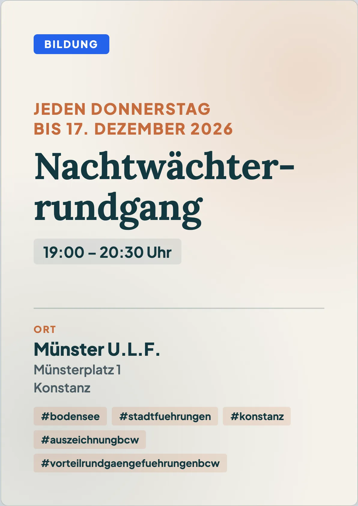 Veranstaltungsflyer