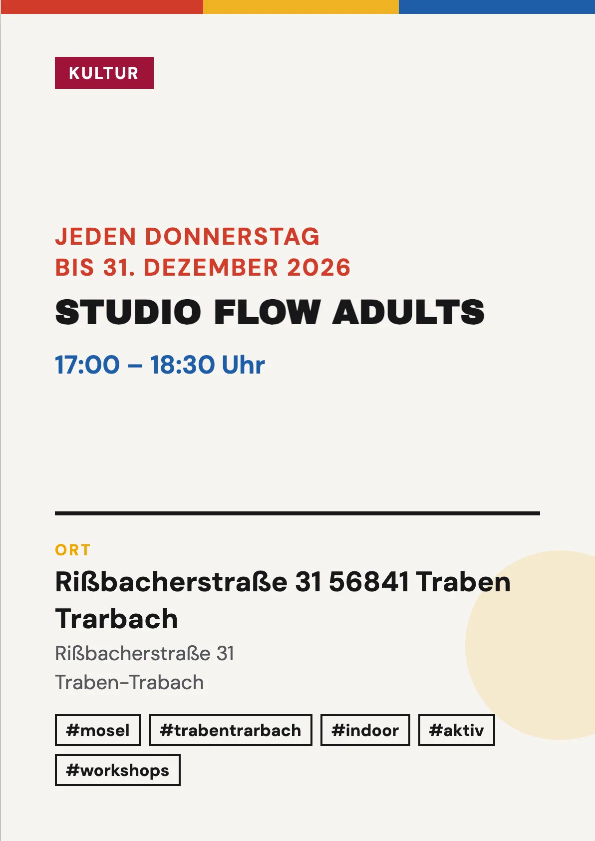 Veranstaltungsflyer