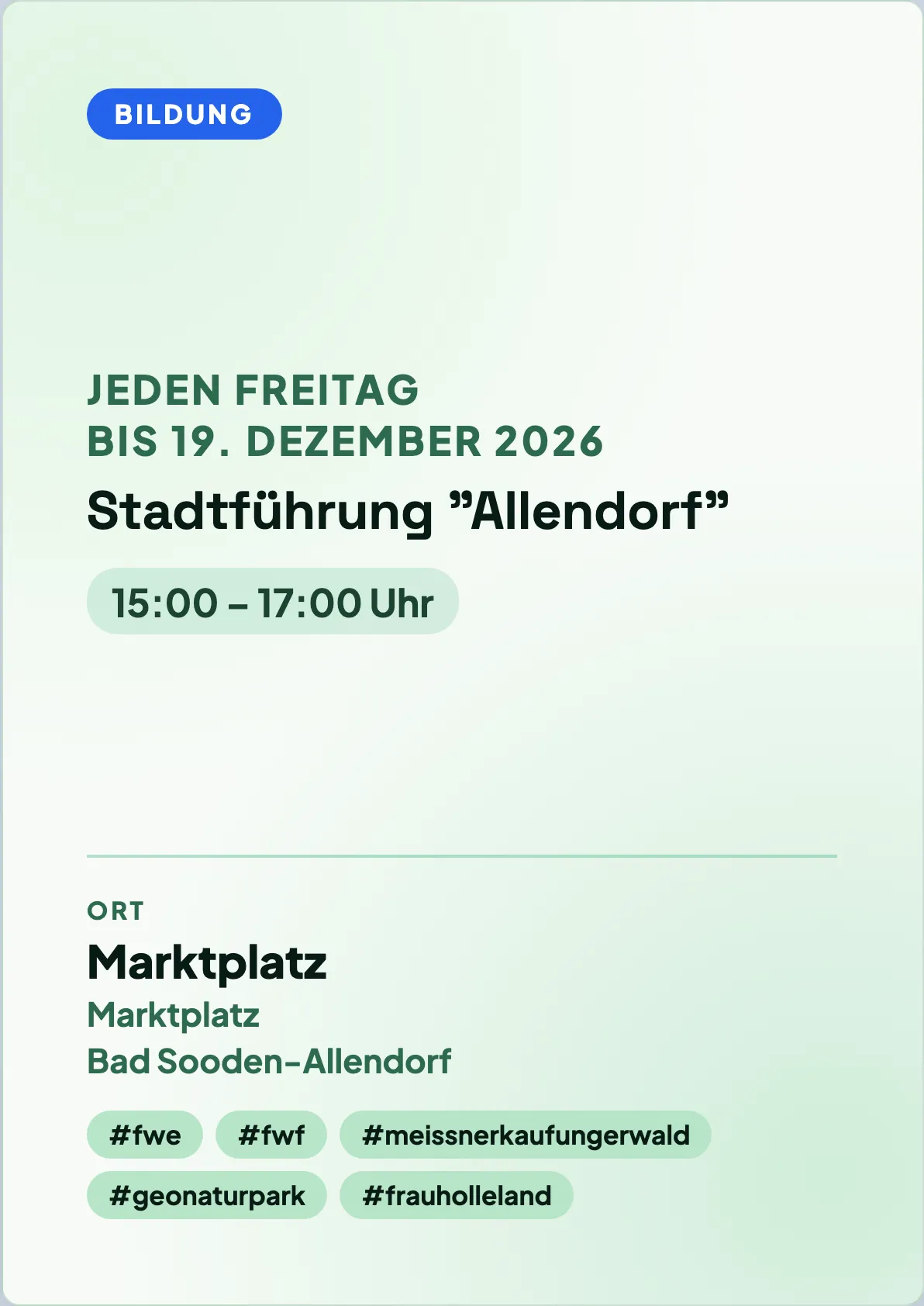 Veranstaltungsflyer