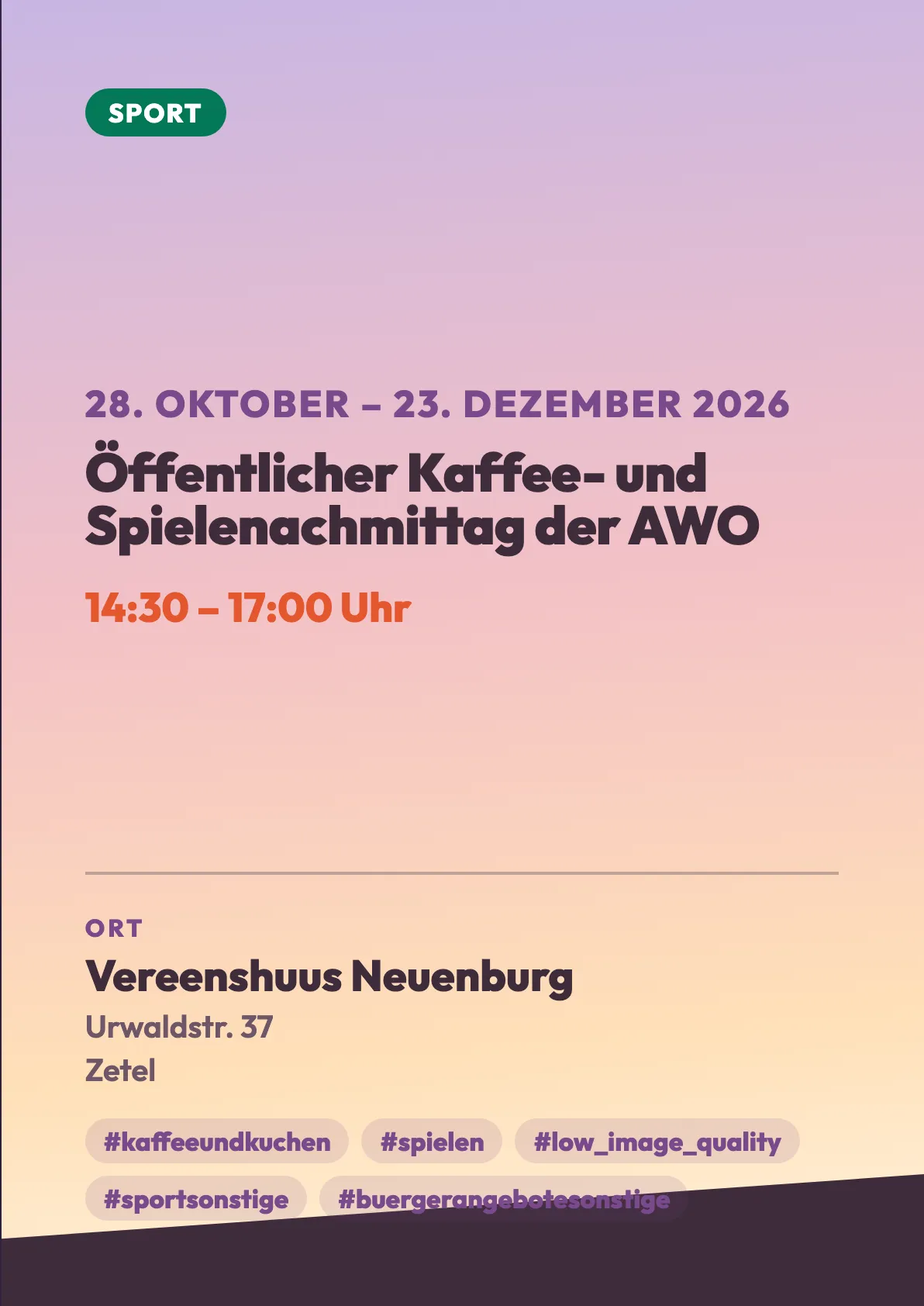 Veranstaltungsflyer