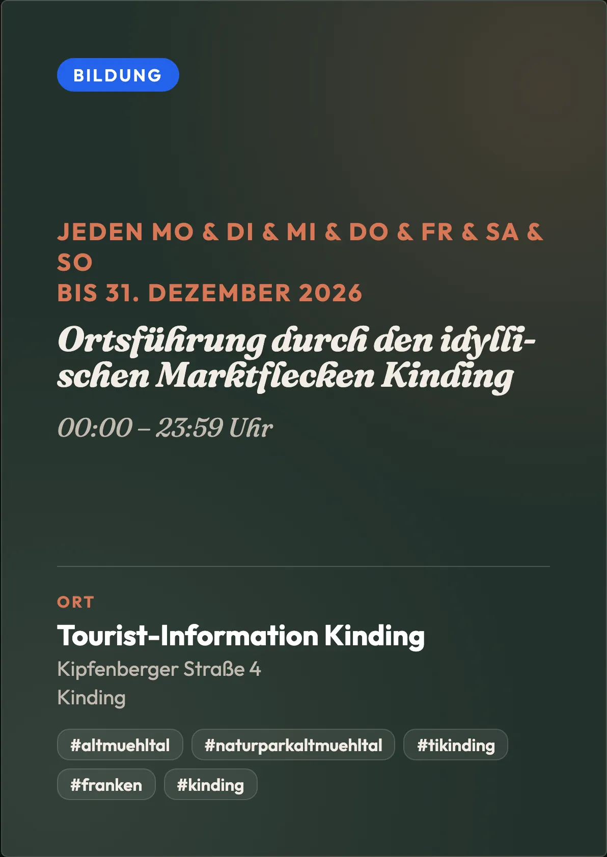 Veranstaltungsflyer