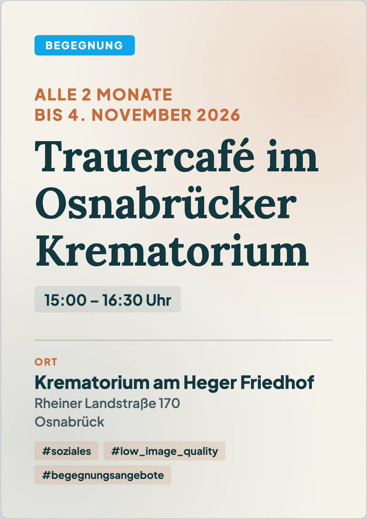 Veranstaltungsflyer