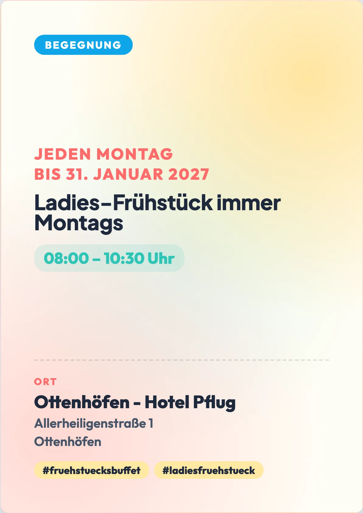 Veranstaltungsflyer