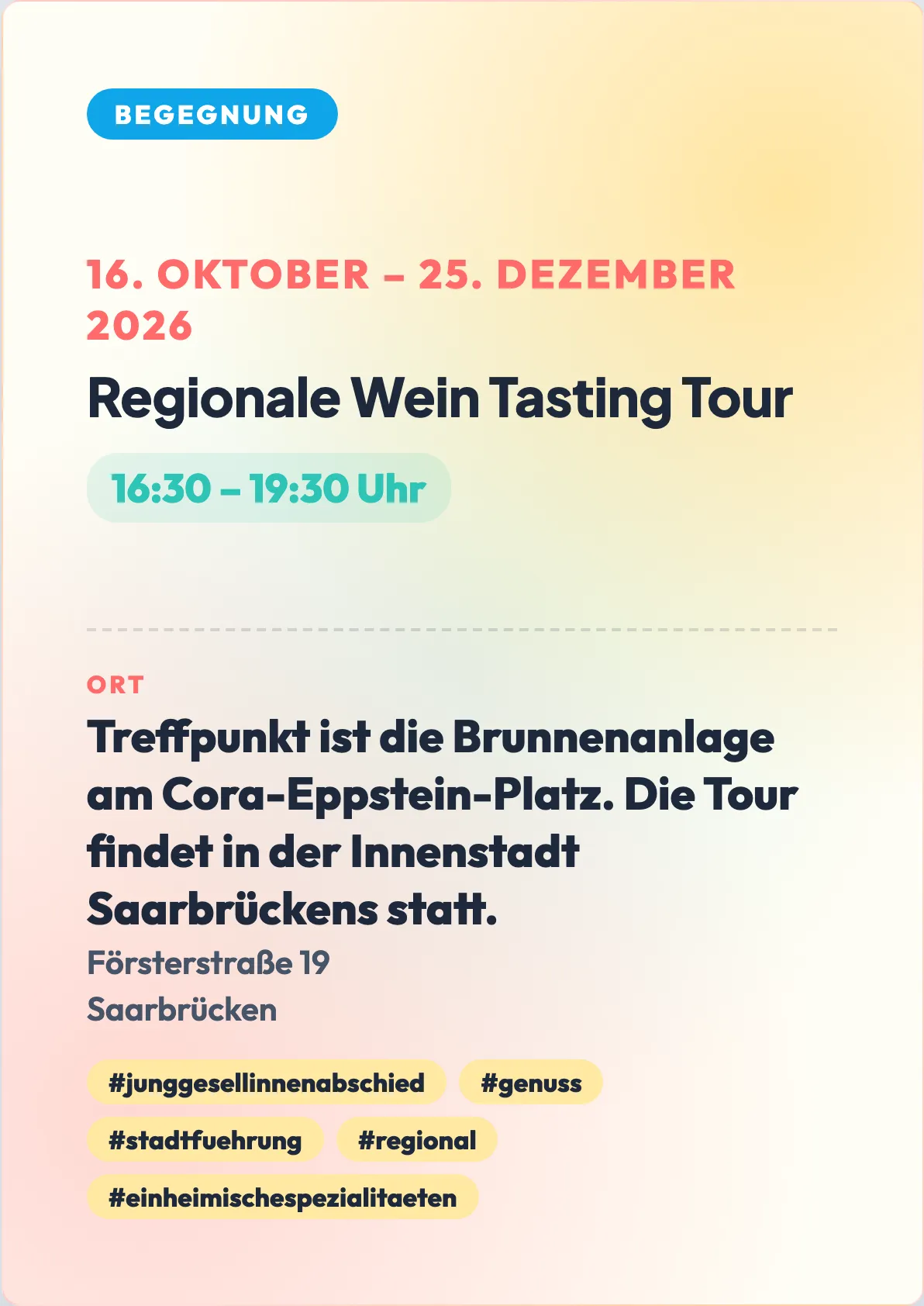 Veranstaltungsflyer