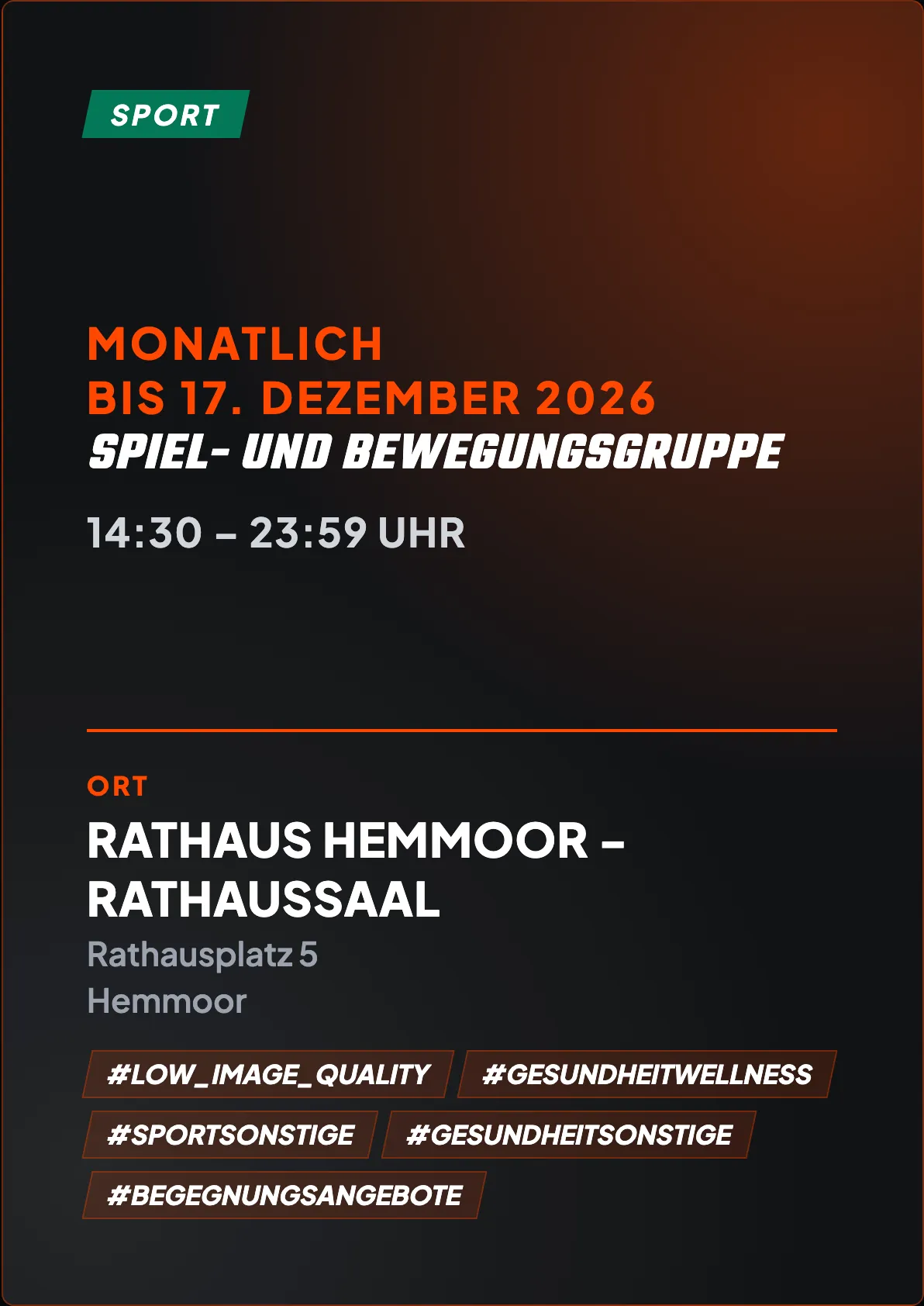 Veranstaltungsflyer