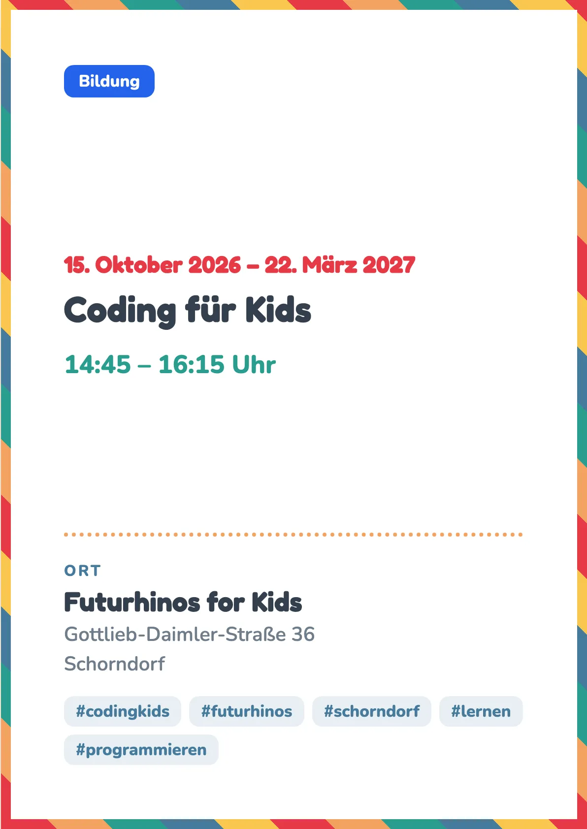 Veranstaltungsflyer