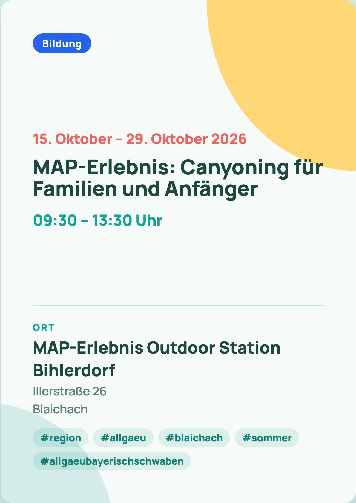 Veranstaltungsflyer