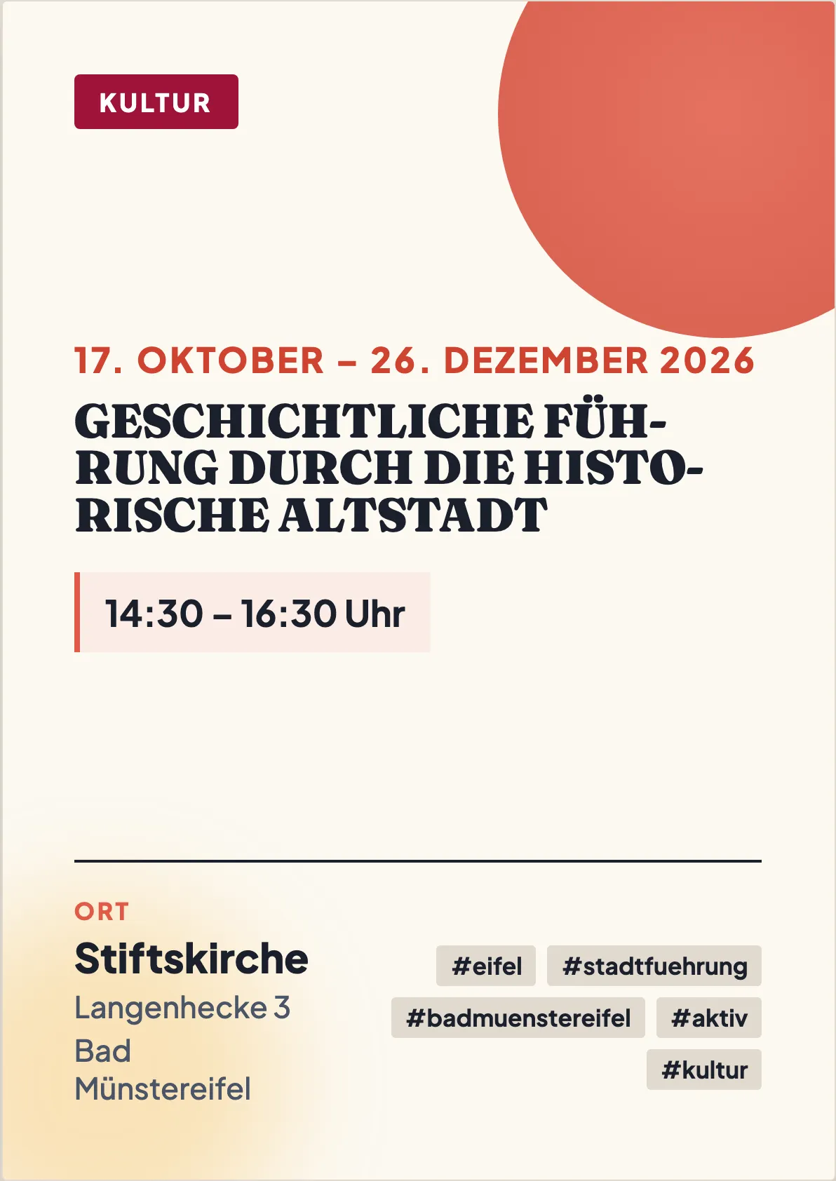Veranstaltungsflyer