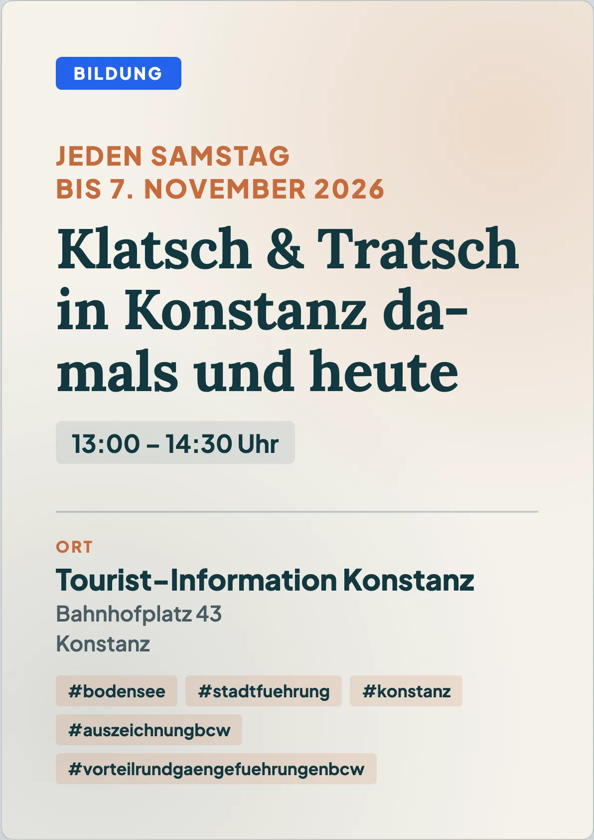 Veranstaltungsflyer