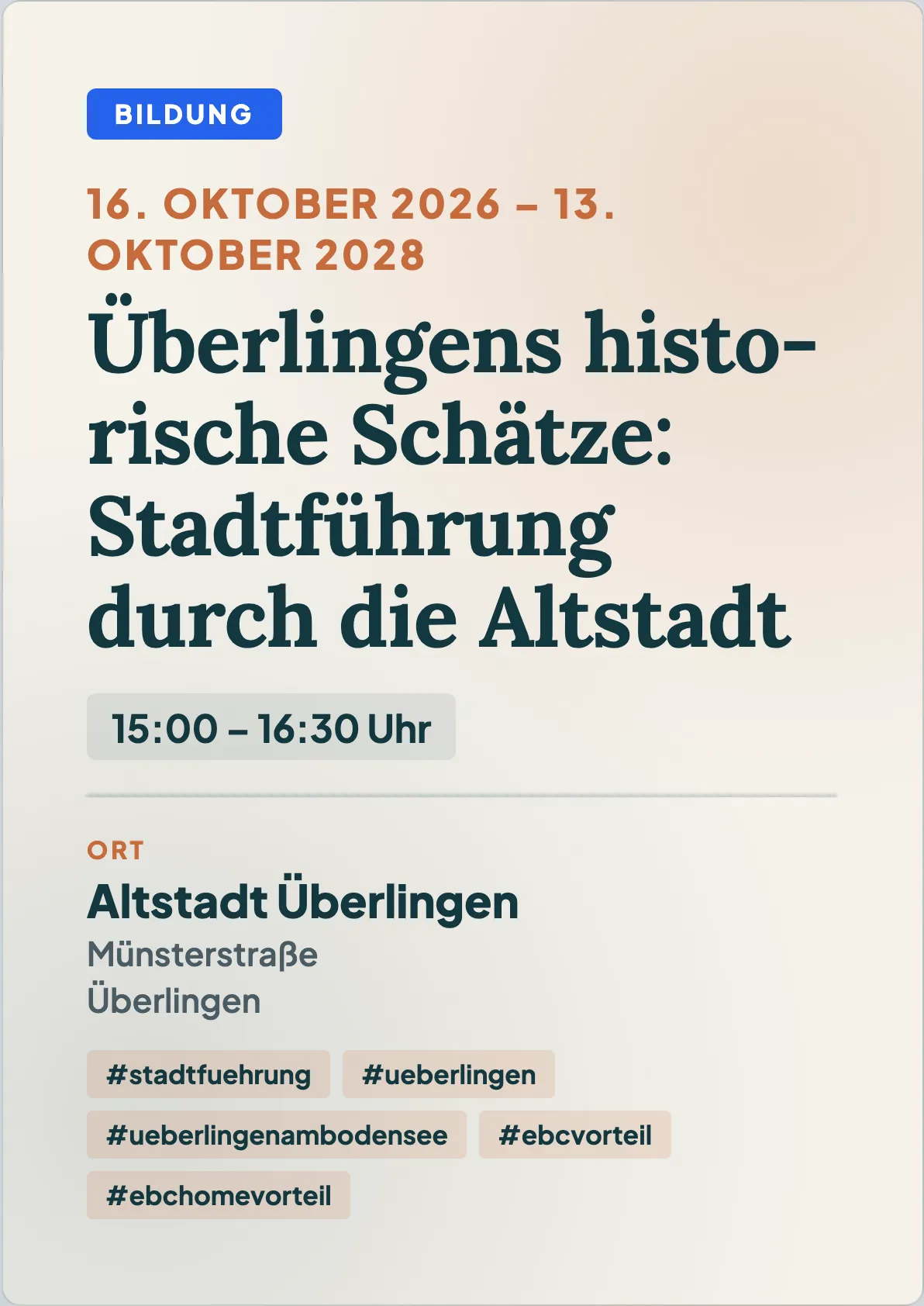 Veranstaltungsflyer