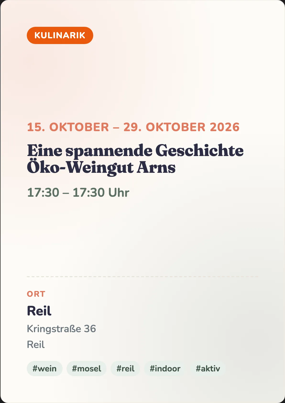 Veranstaltungsflyer