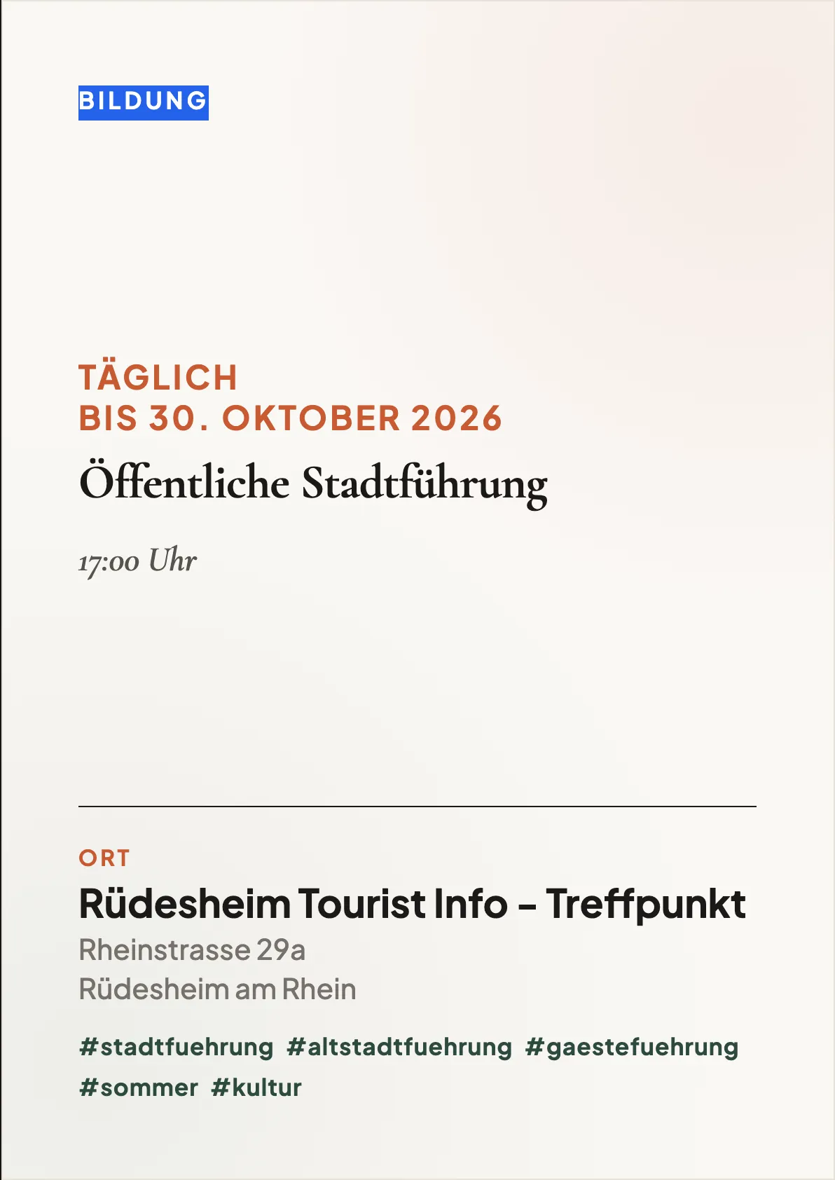 Veranstaltungsflyer