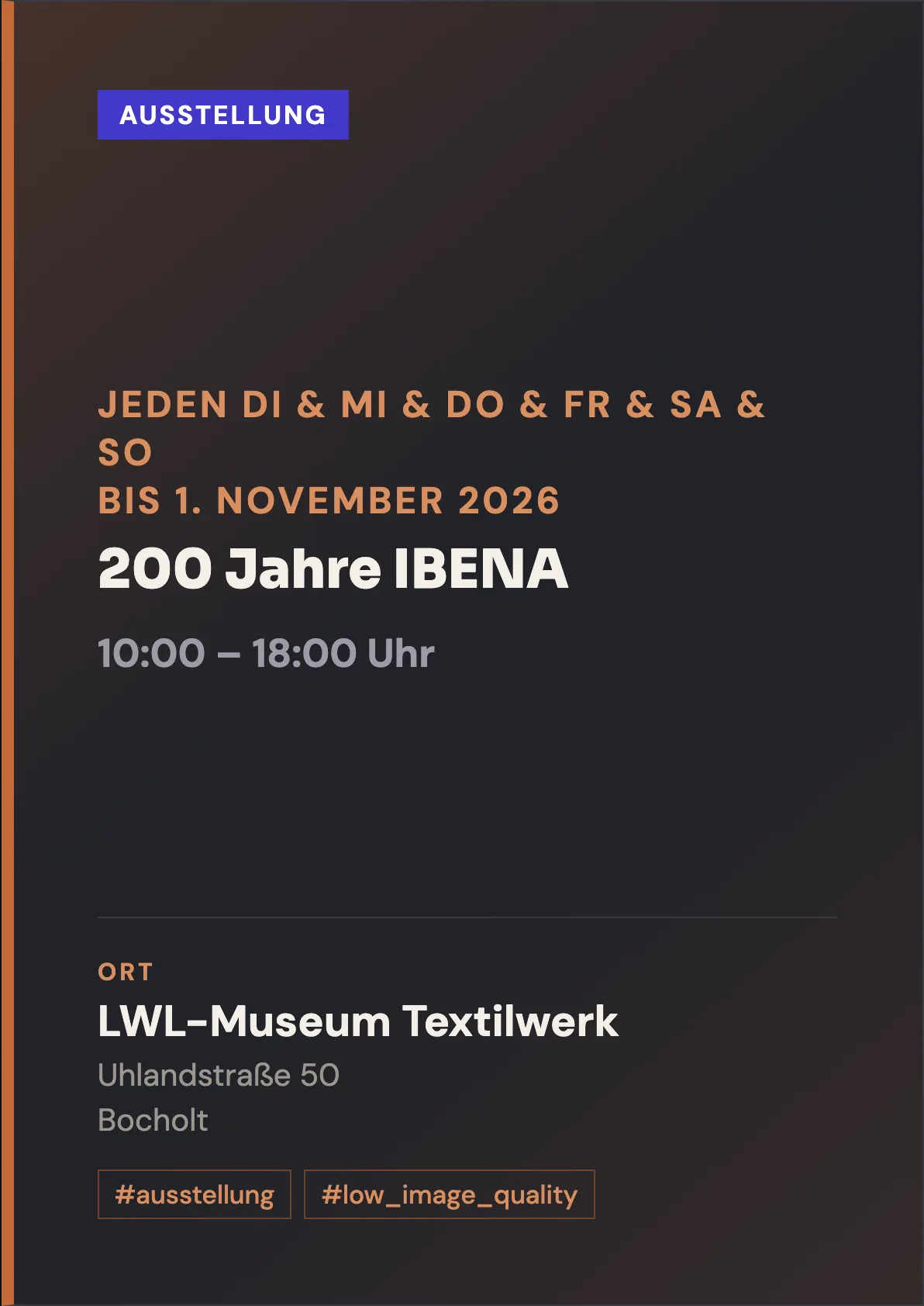 Veranstaltungsflyer