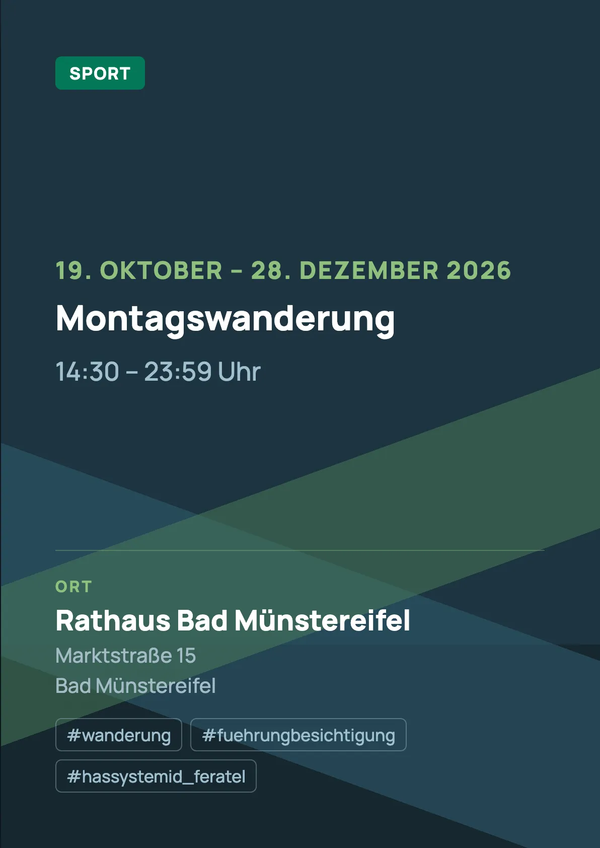 Veranstaltungsflyer