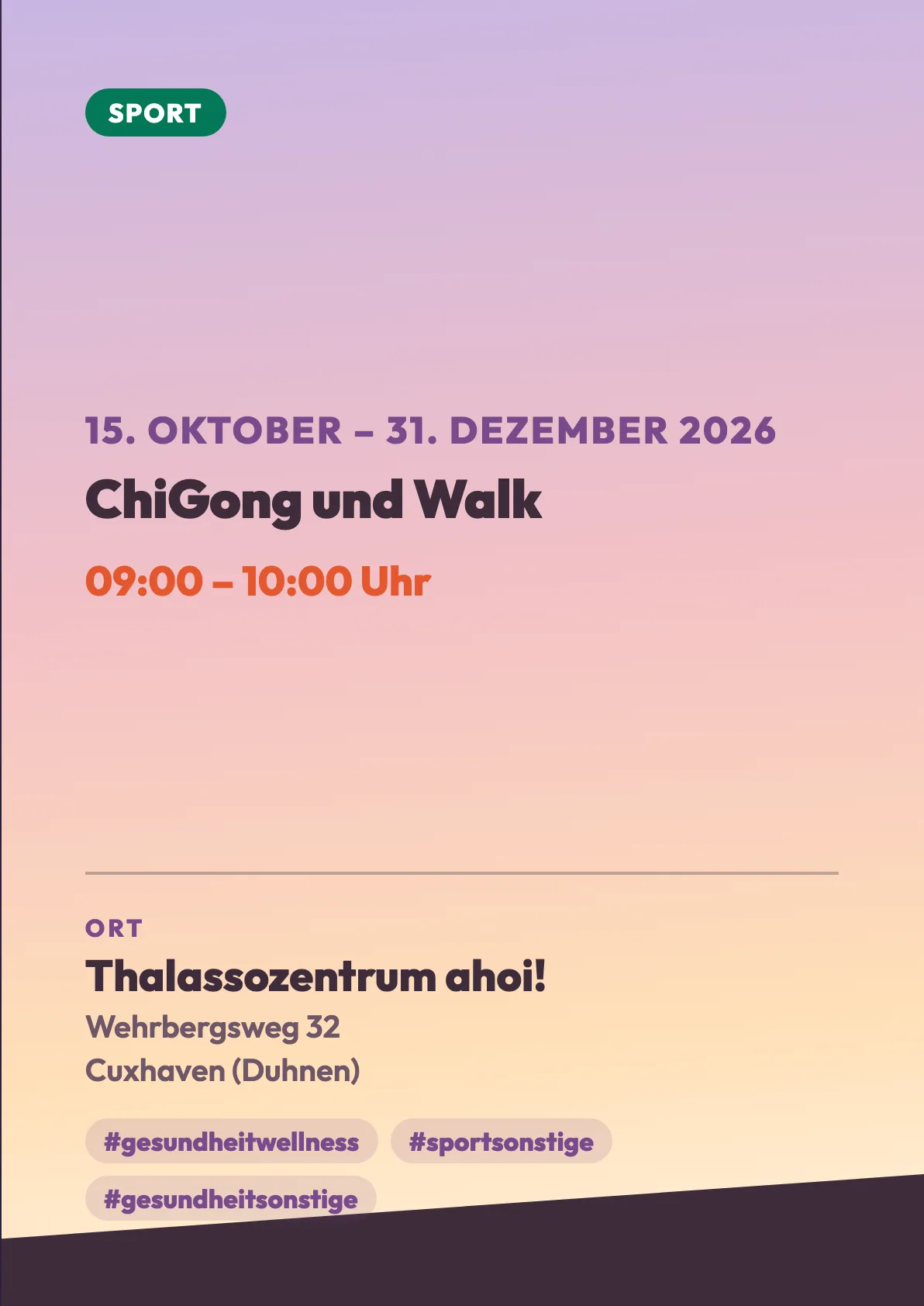 Veranstaltungsflyer