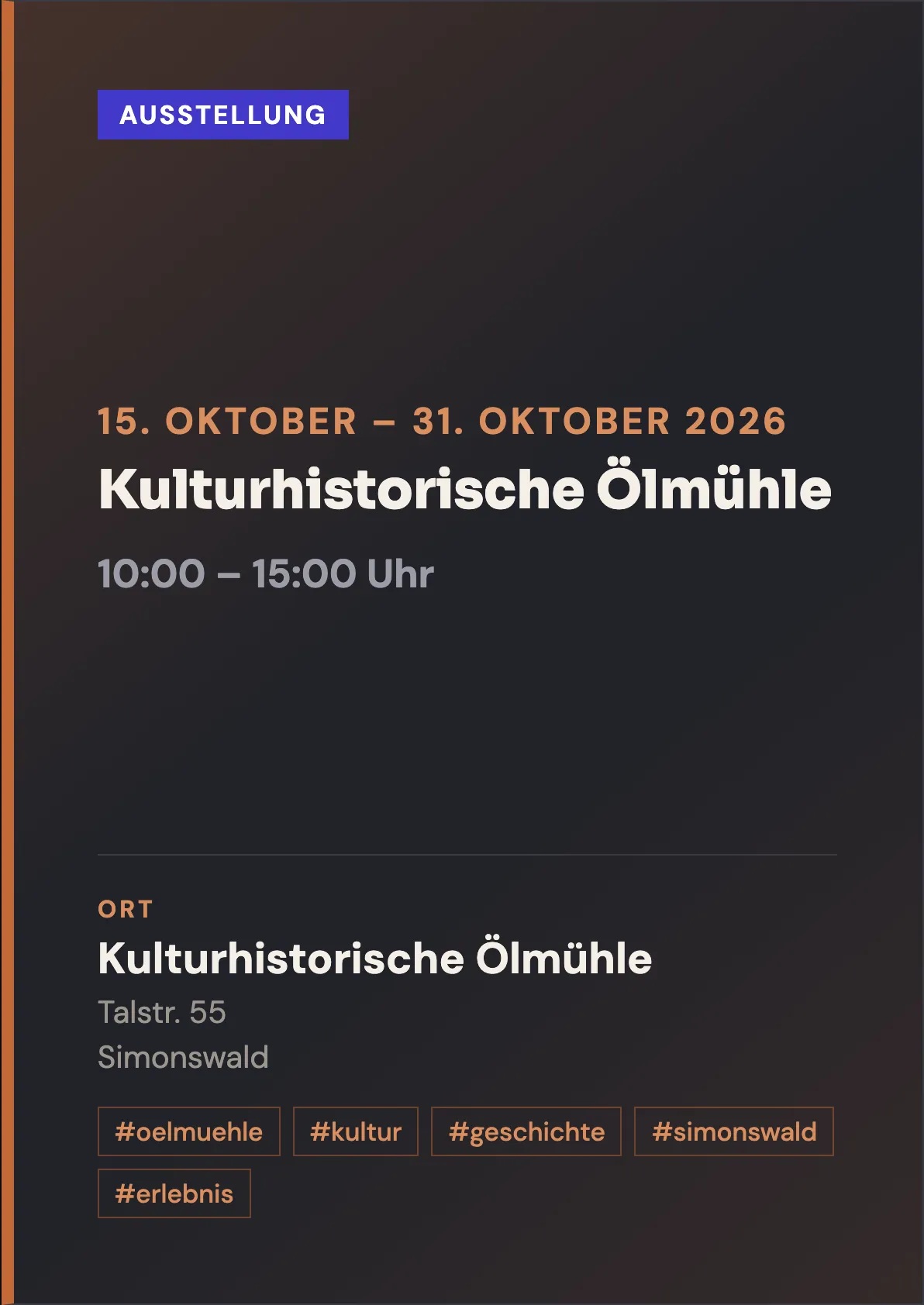 Veranstaltungsflyer