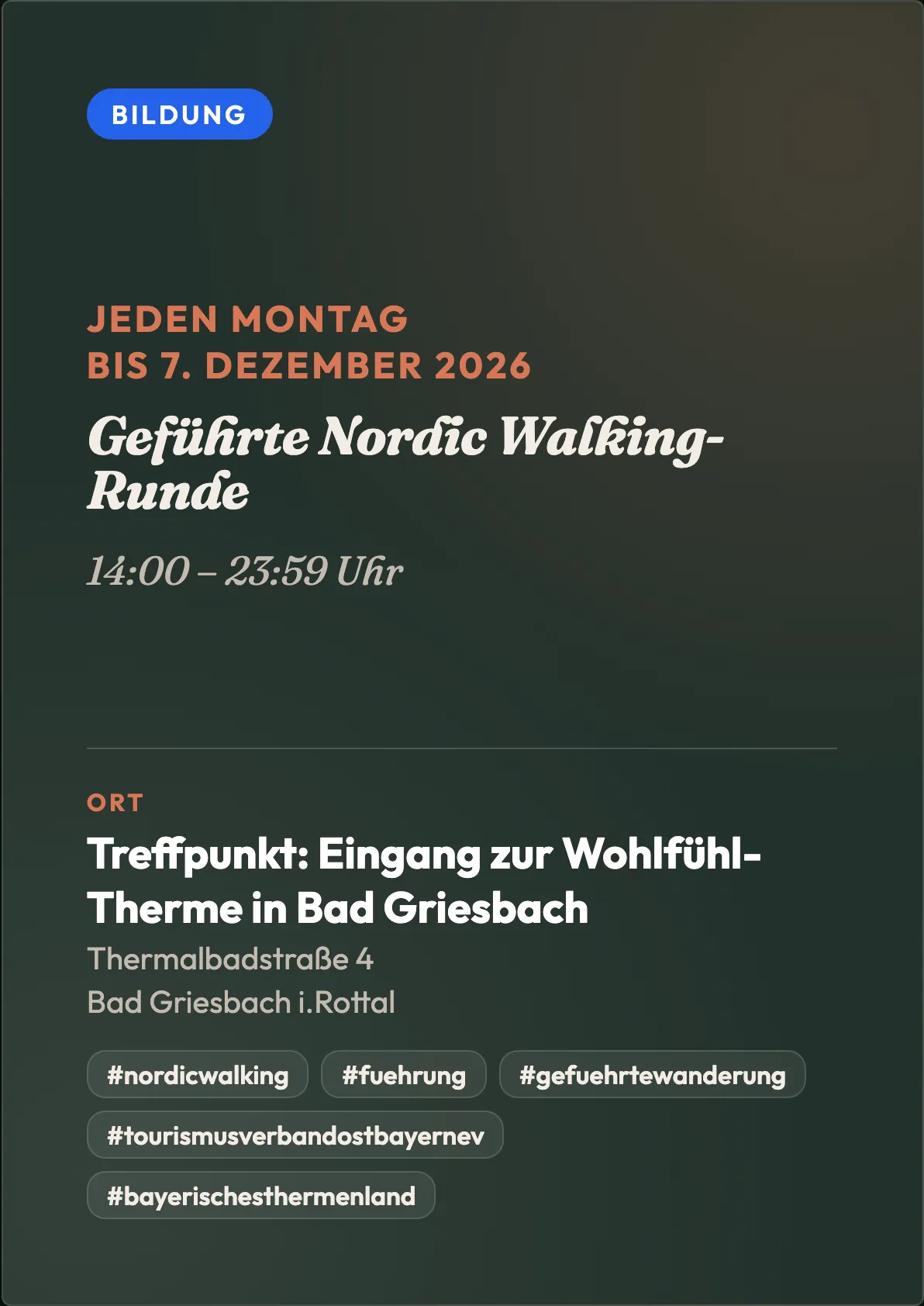 Veranstaltungsflyer