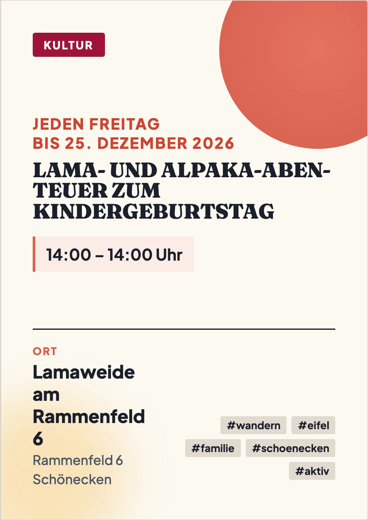 Veranstaltungsflyer