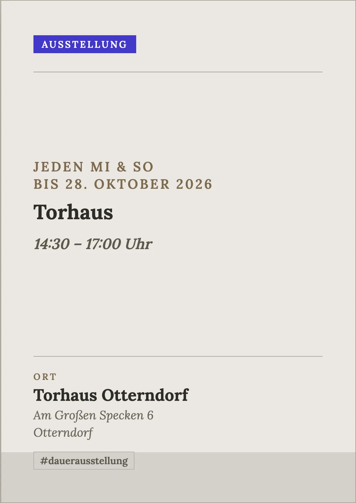 Veranstaltungsflyer
