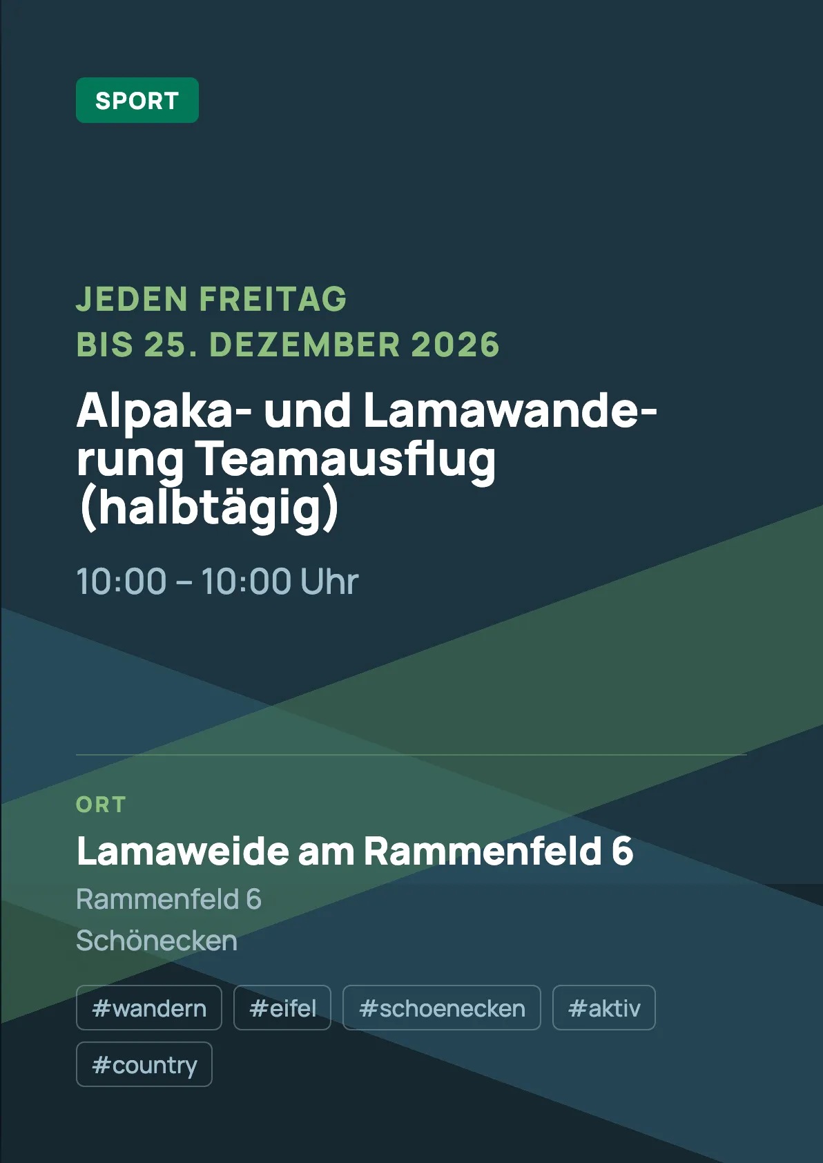Veranstaltungsflyer