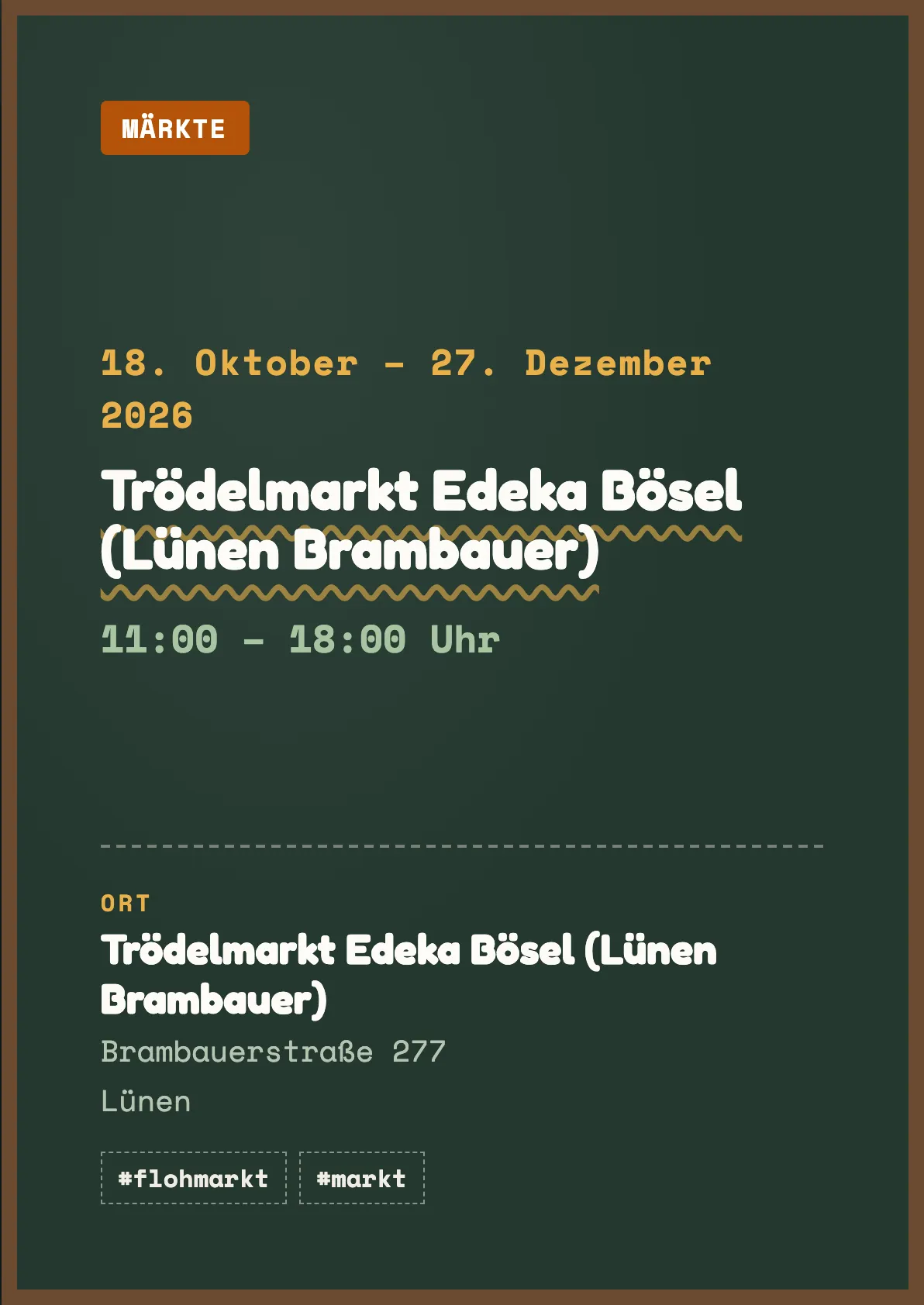 Veranstaltungsflyer