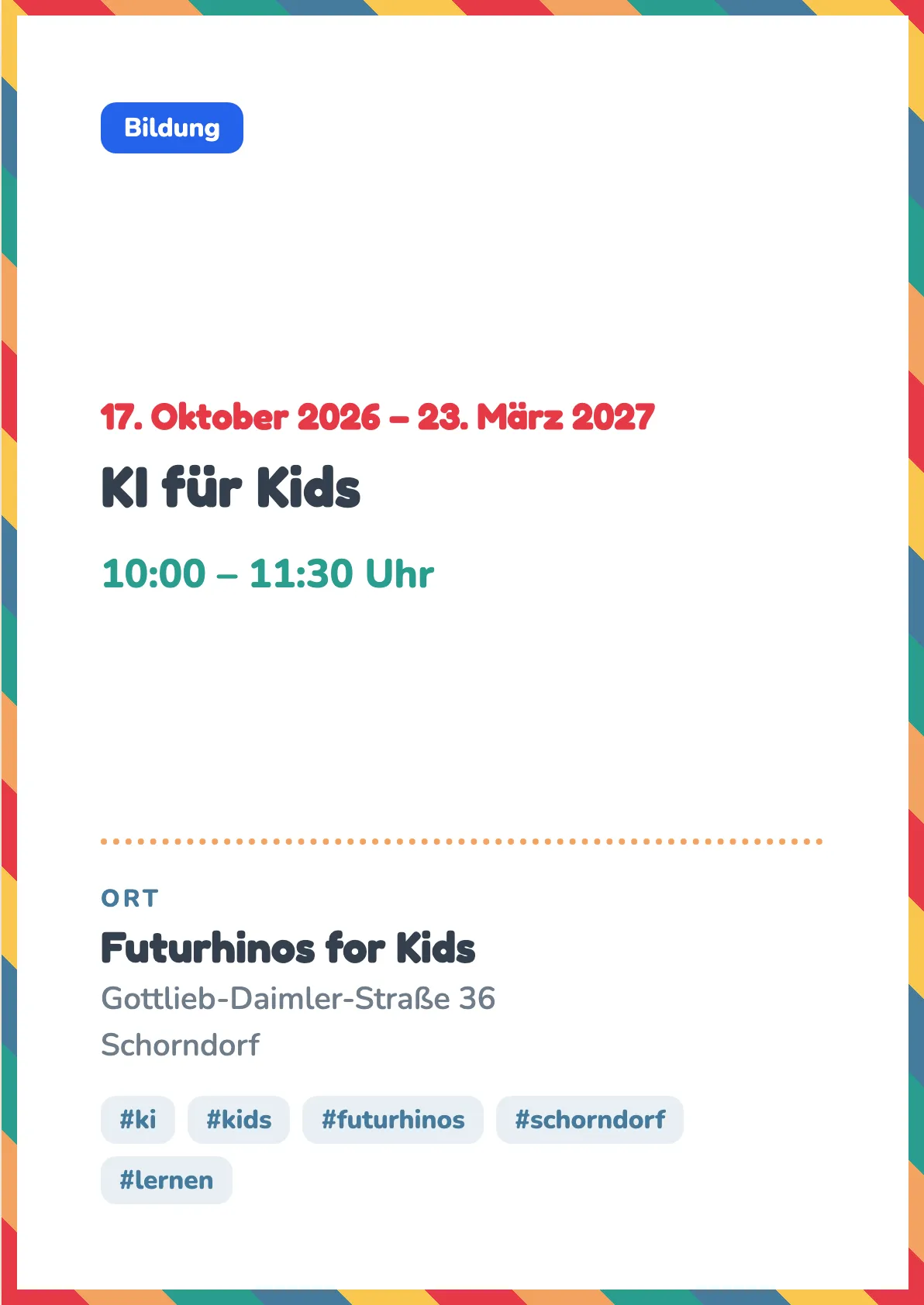 Veranstaltungsflyer