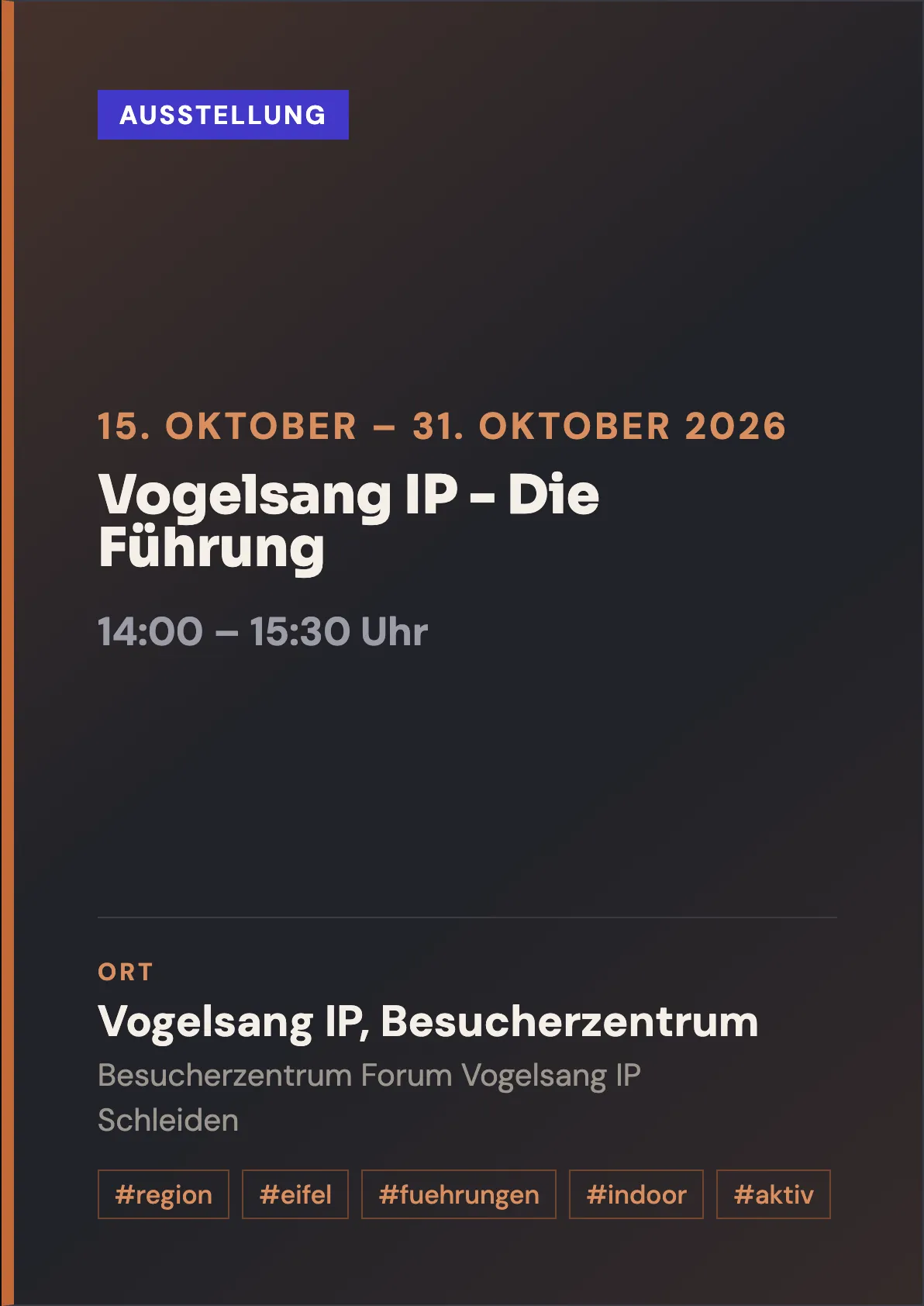 Veranstaltungsflyer
