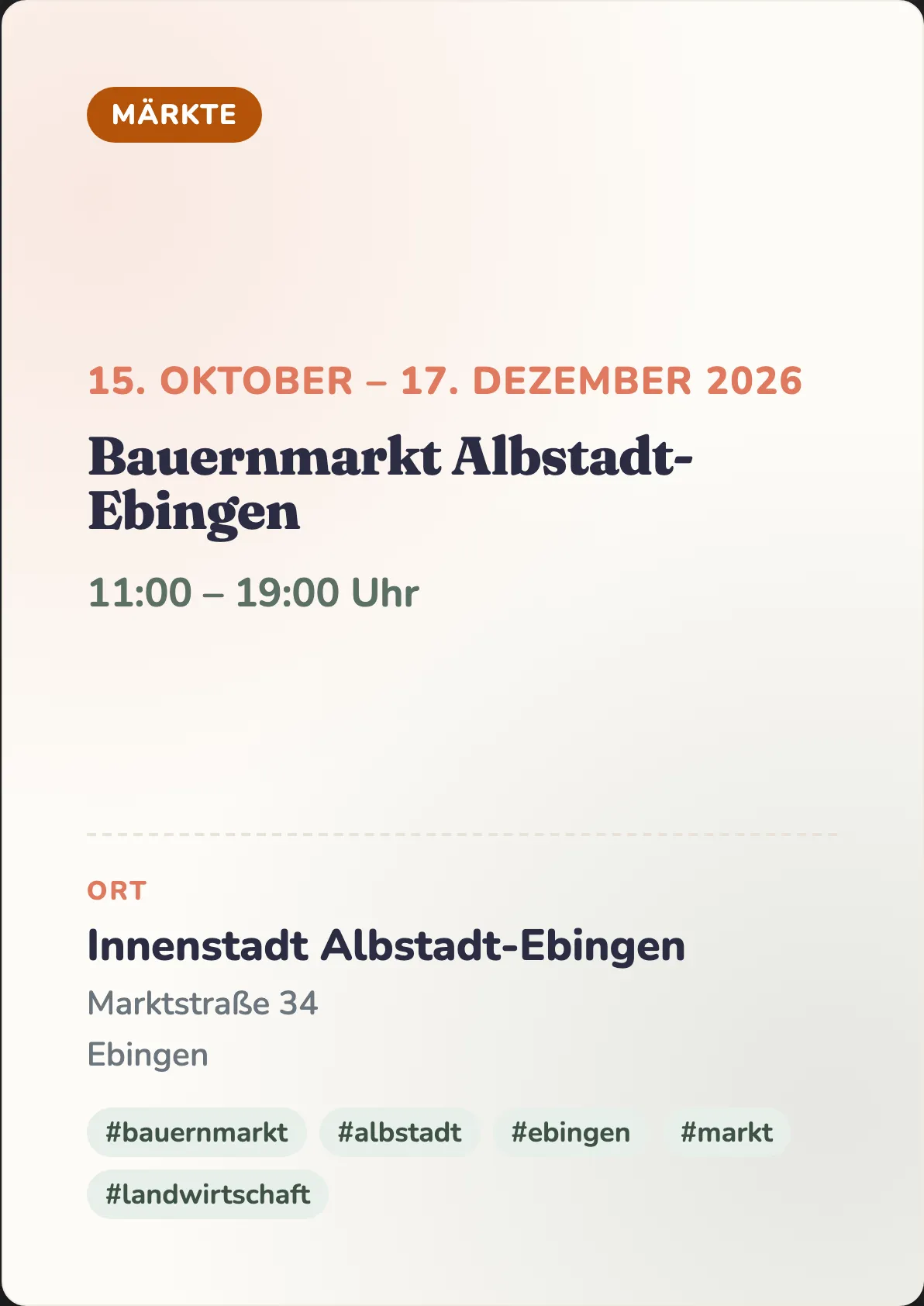Veranstaltungsflyer