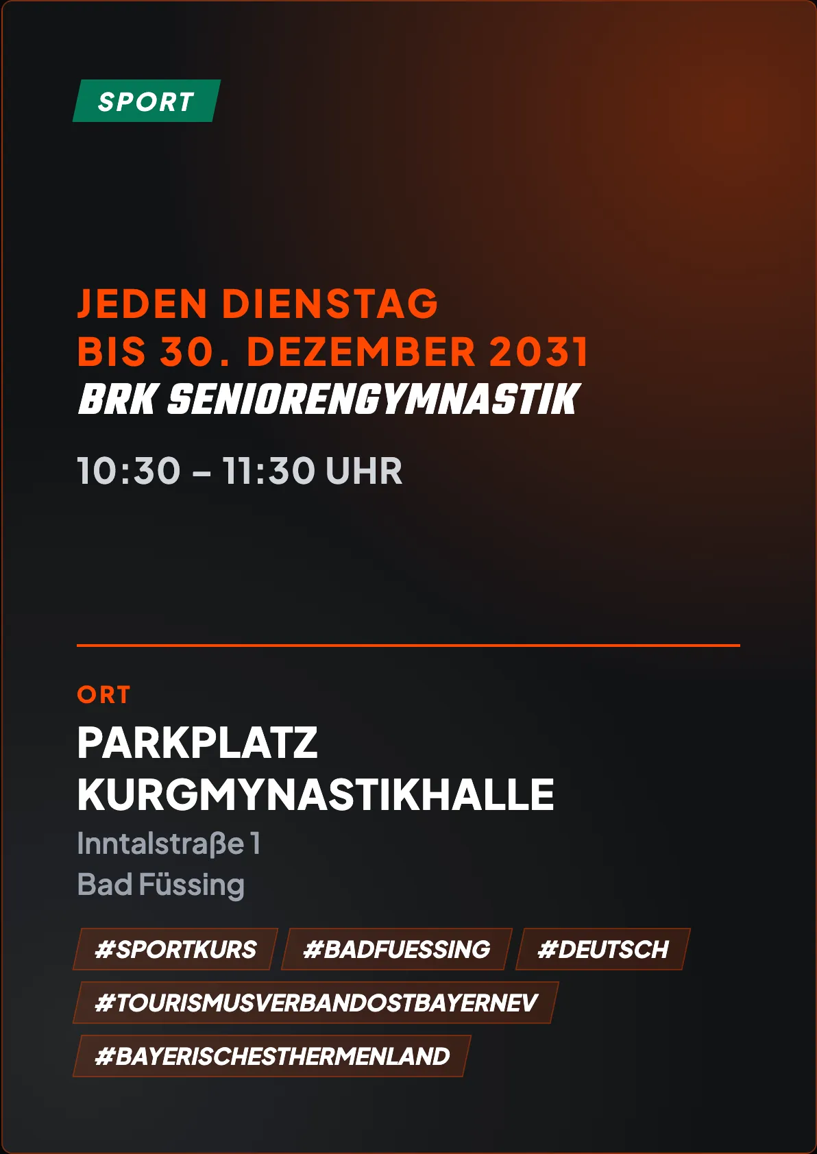 Veranstaltungsflyer