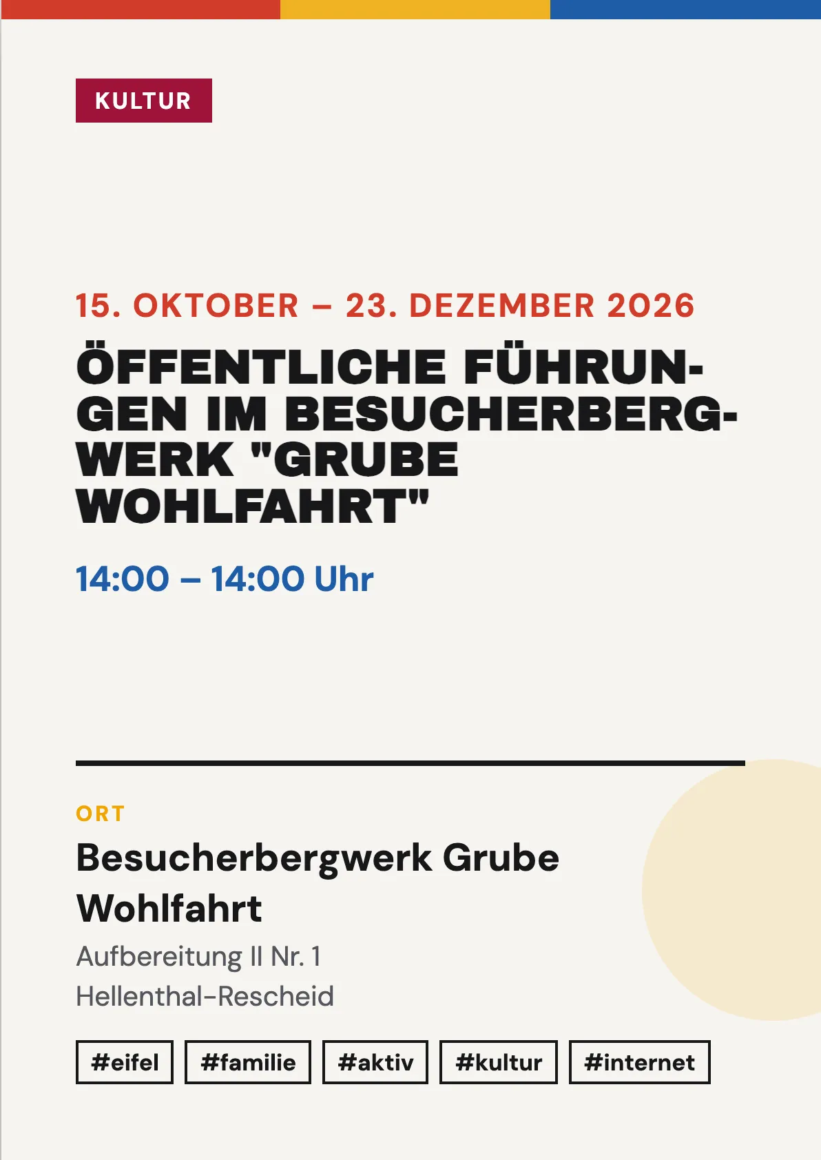 Veranstaltungsflyer