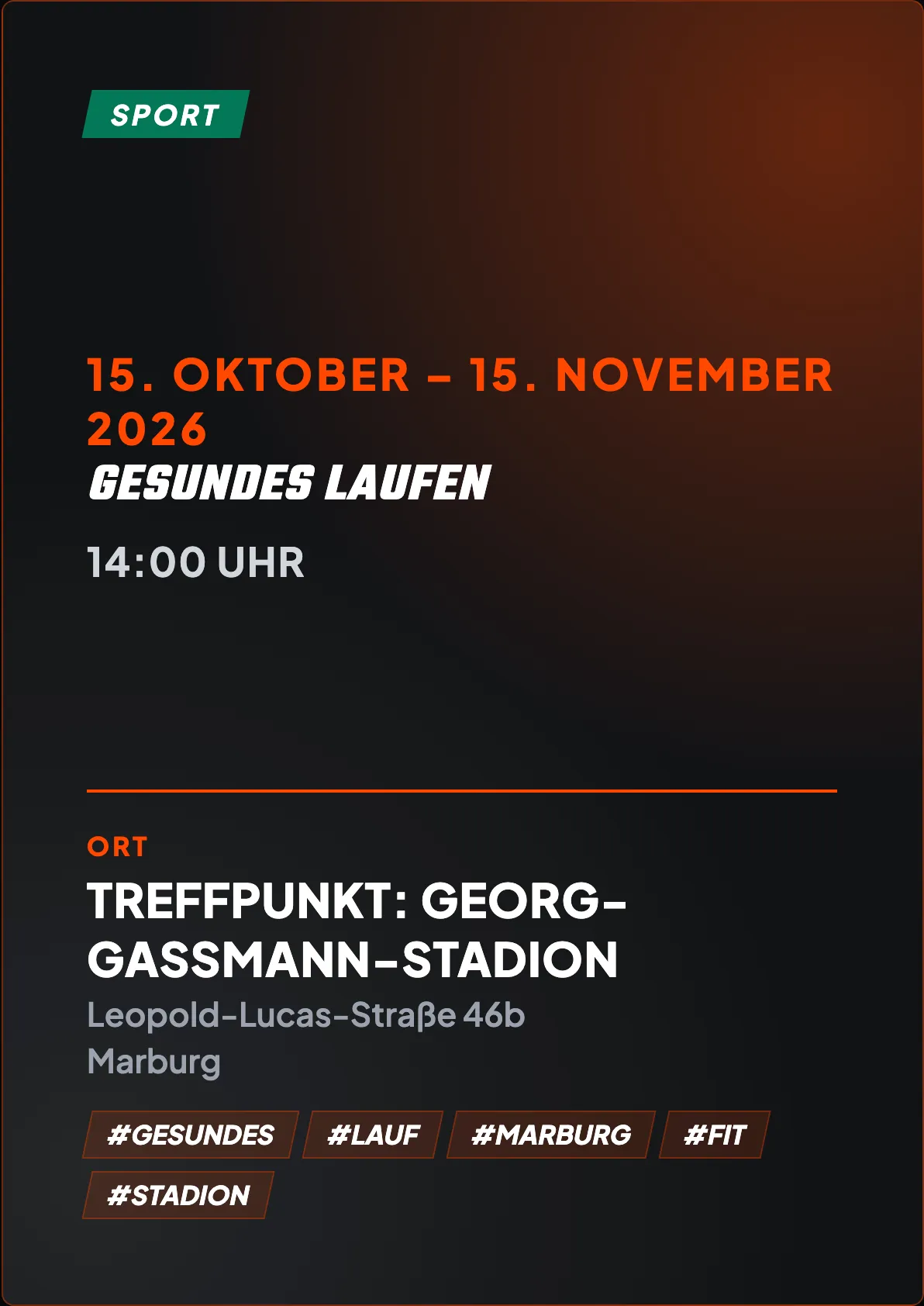 Veranstaltungsflyer