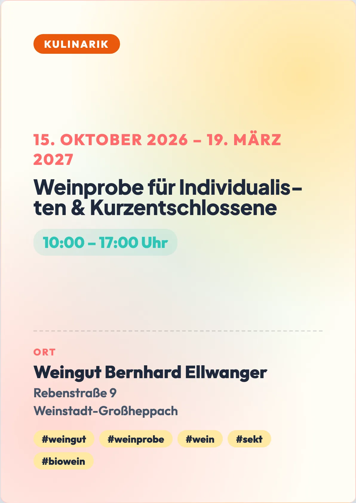 Veranstaltungsflyer