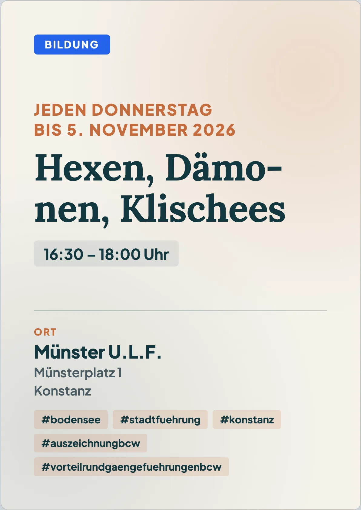 Veranstaltungsflyer