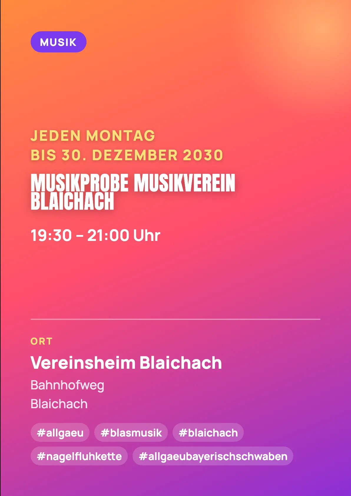 Veranstaltungsflyer