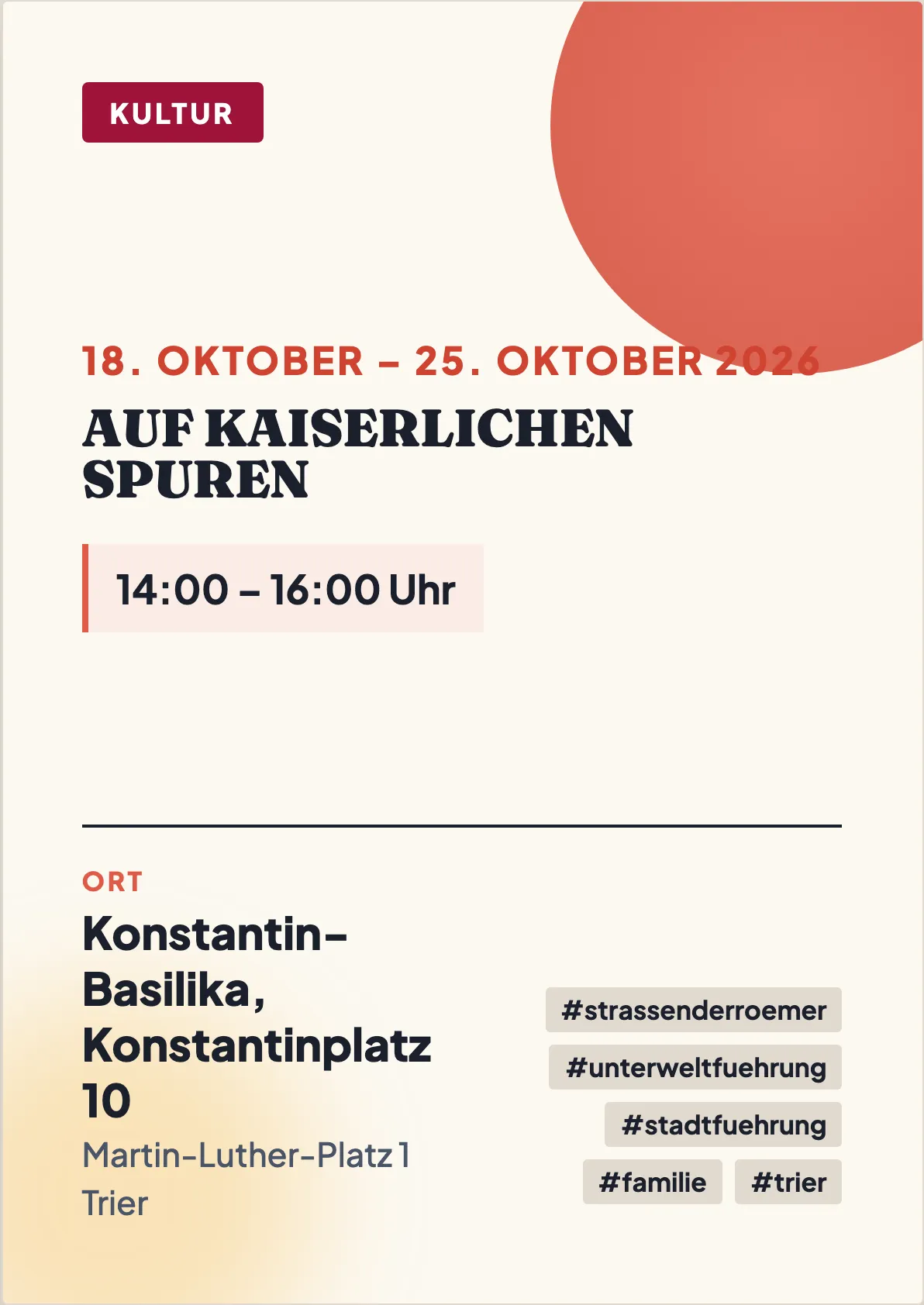 Veranstaltungsflyer