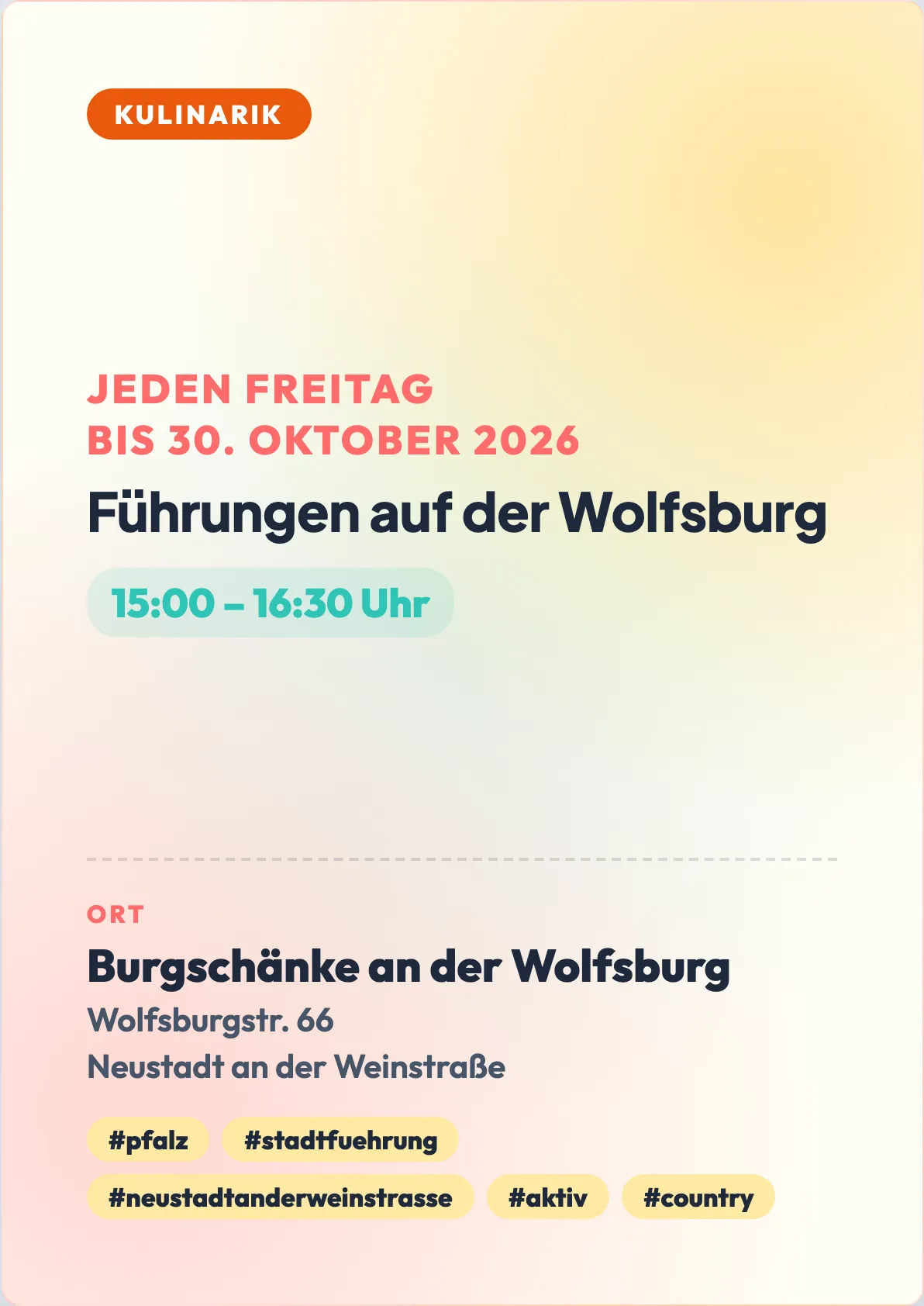 Veranstaltungsflyer