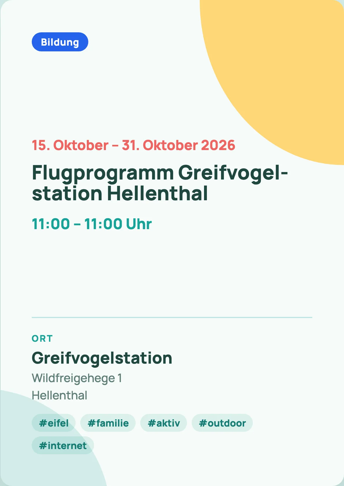 Veranstaltungsflyer