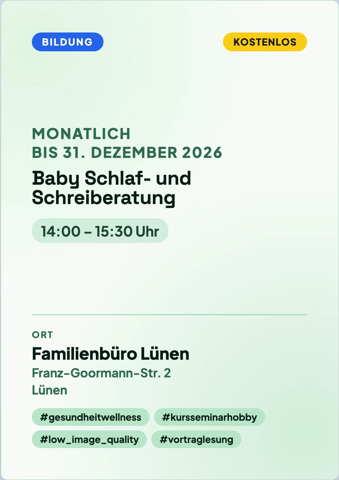 Veranstaltungsflyer
