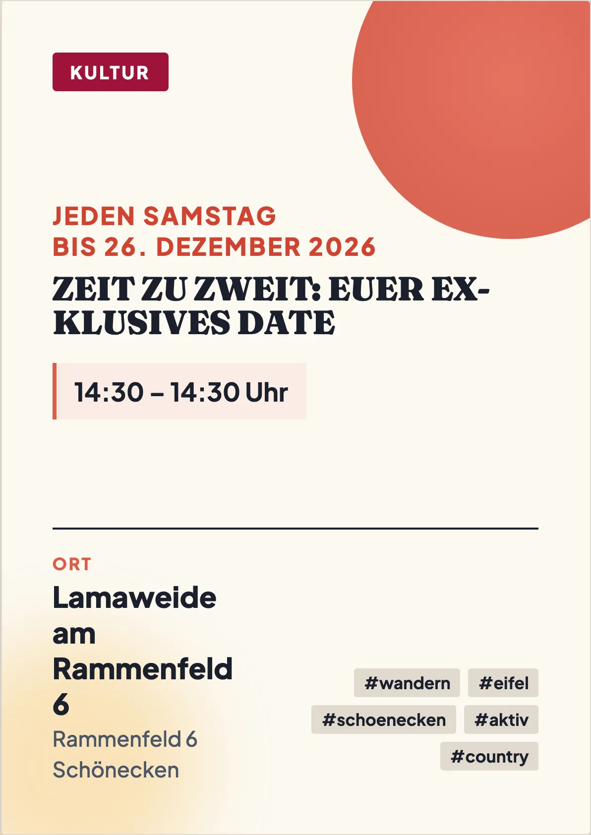 Veranstaltungsflyer